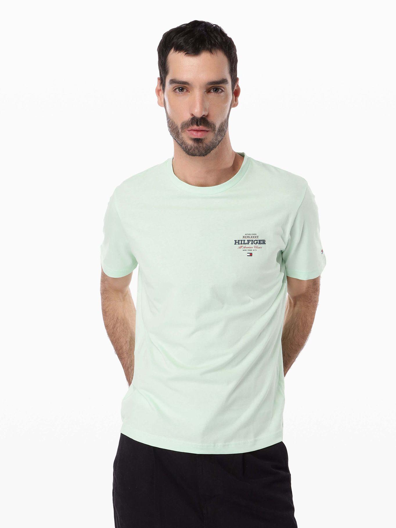 Polera Monotype All America Logo Verde Tommy Hilfiger-0