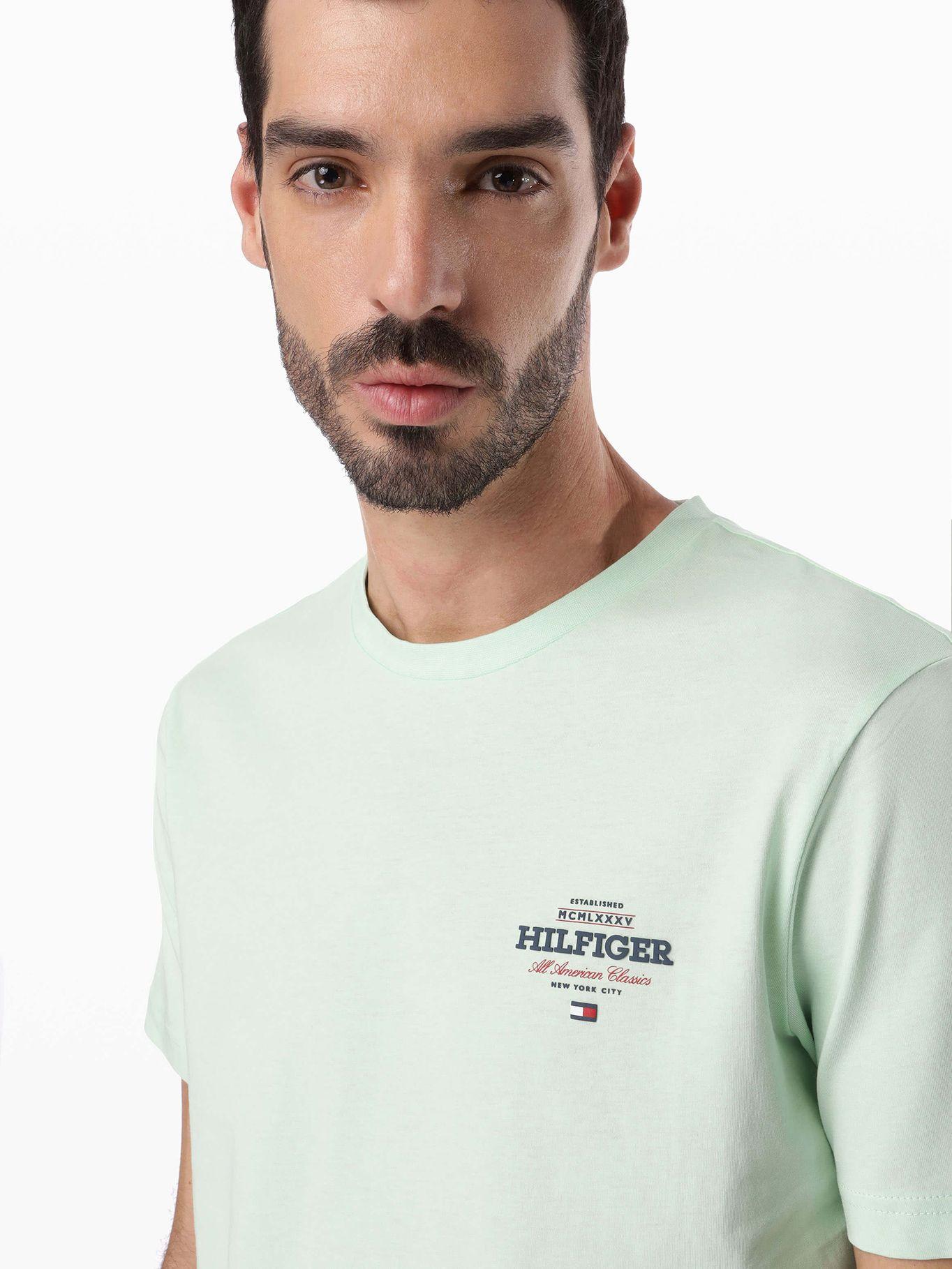 Polera Monotype All America Logo Verde Tommy Hilfiger-3