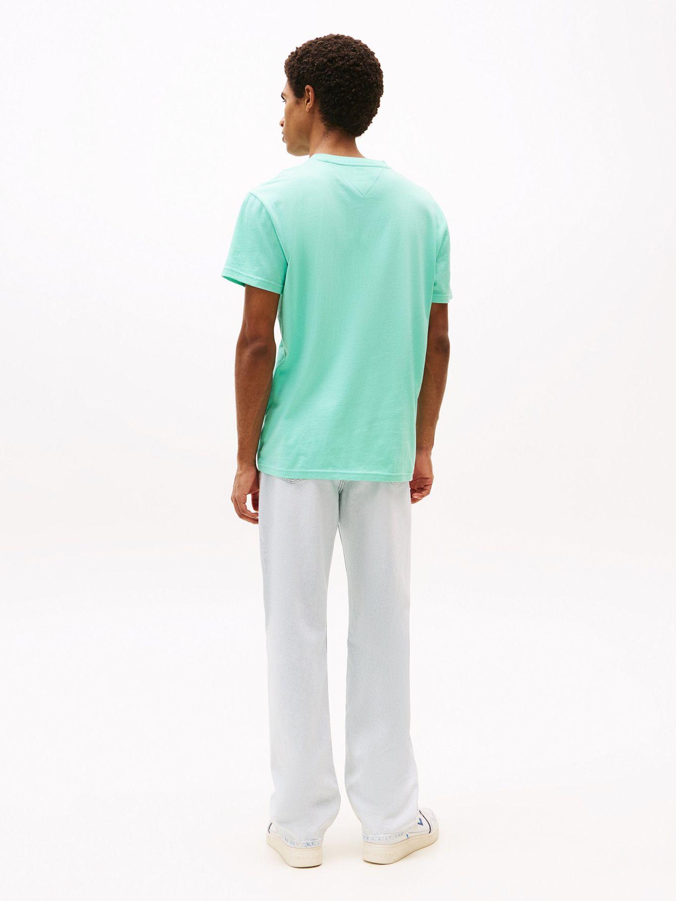 Polera C-Neck Con Logo Verde L61 Tommy Jeans-2