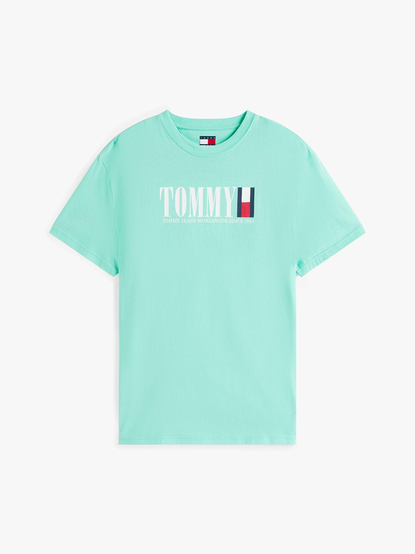 Polera C-Neck Con Logo Verde L61 Tommy Jeans-4