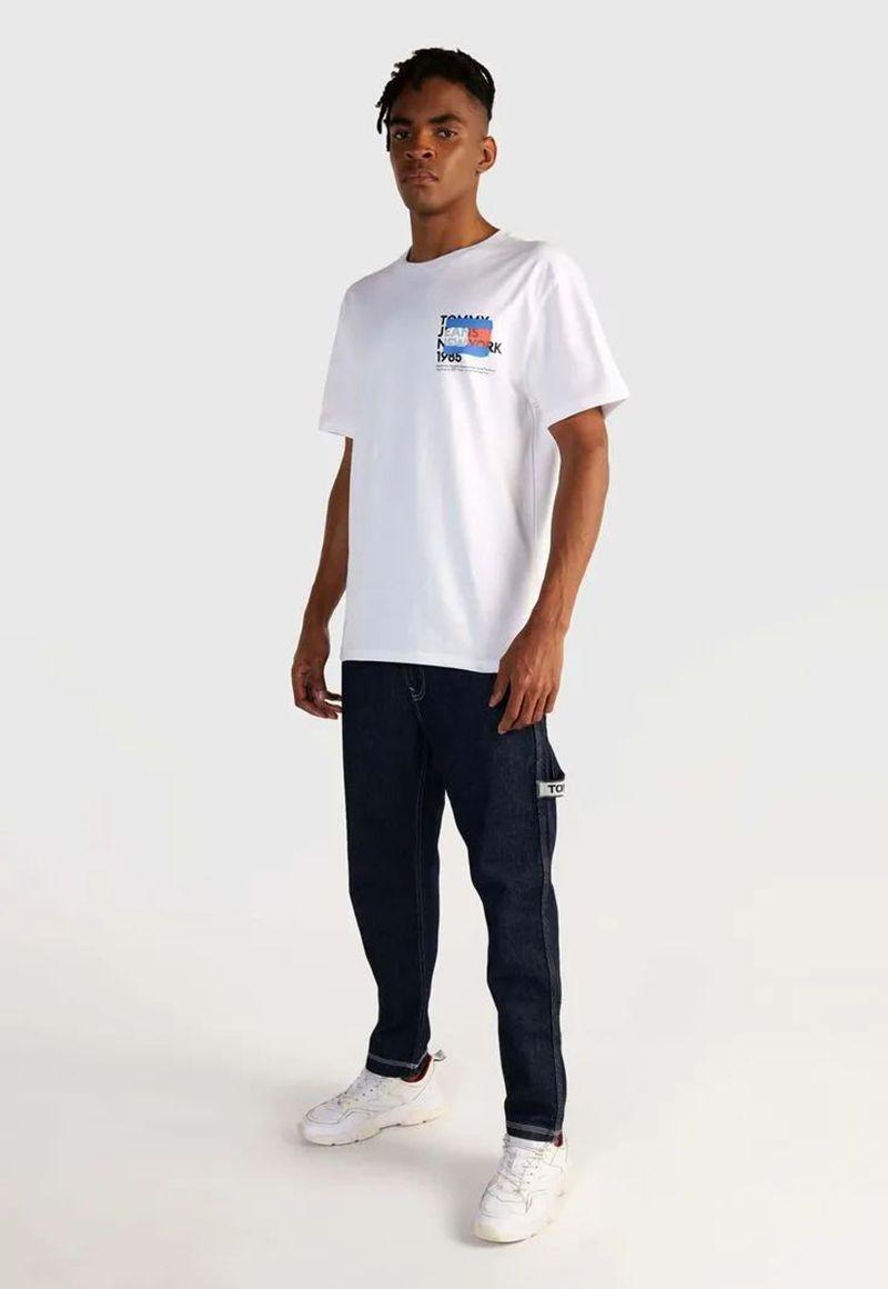 POLERA LOGO DE GRAFITI BLANCO TOMMY JEANS-1