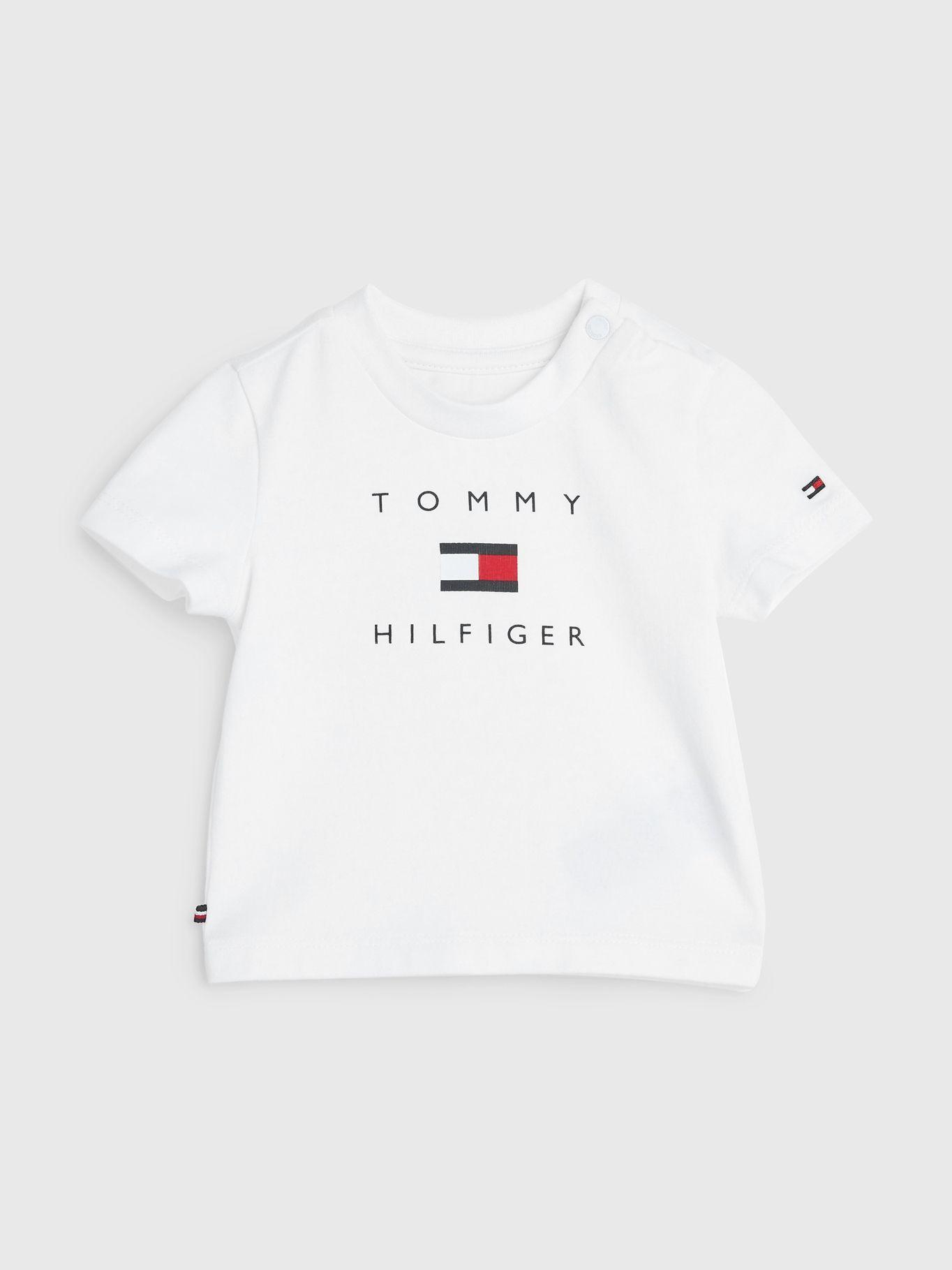 Polera Con Logo De Bandera Blanco Tommy Hilfiger-0