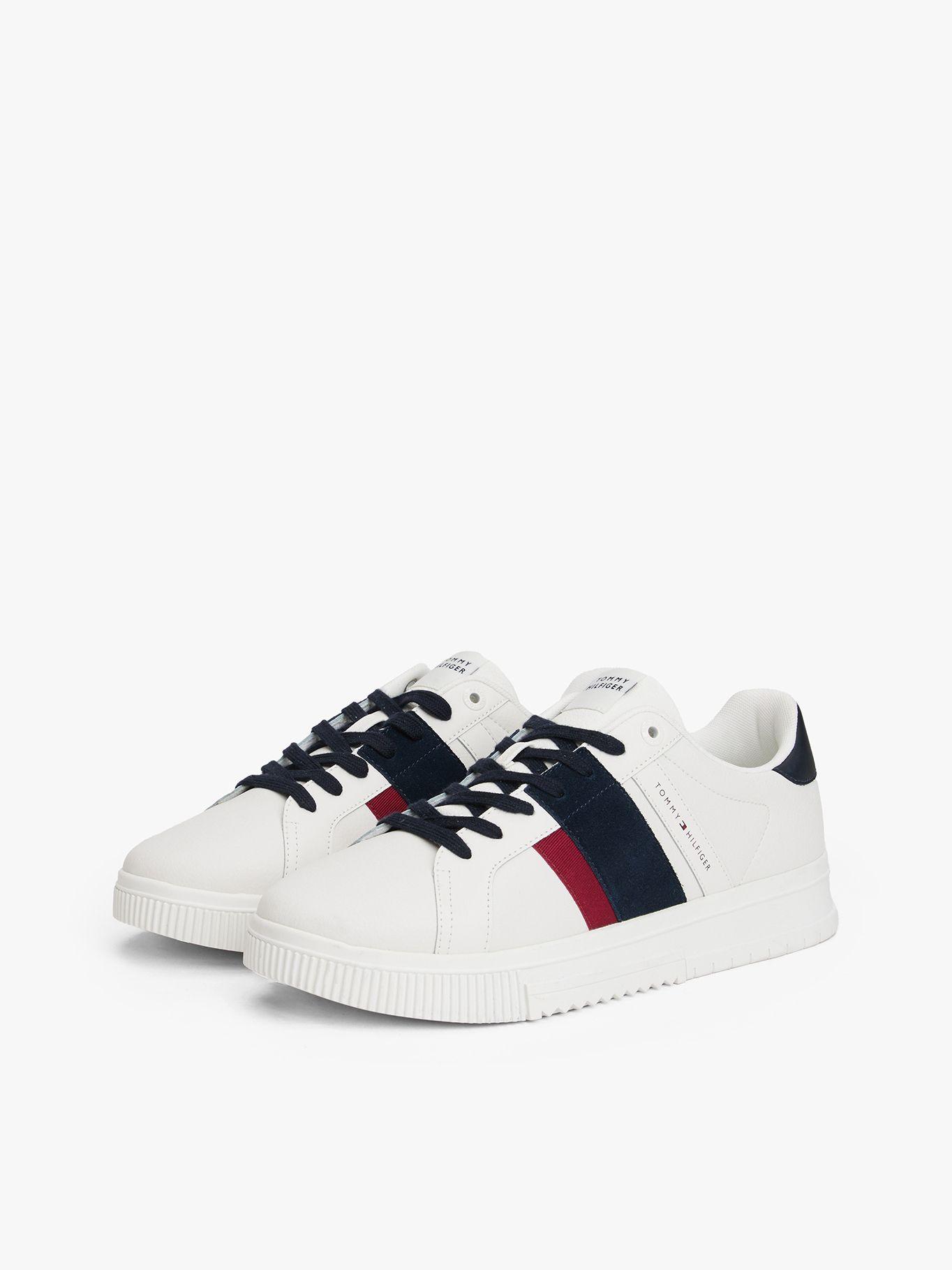 Zapatilla Supercup Textura Mixta Blanco Tommy Hilfiger-0