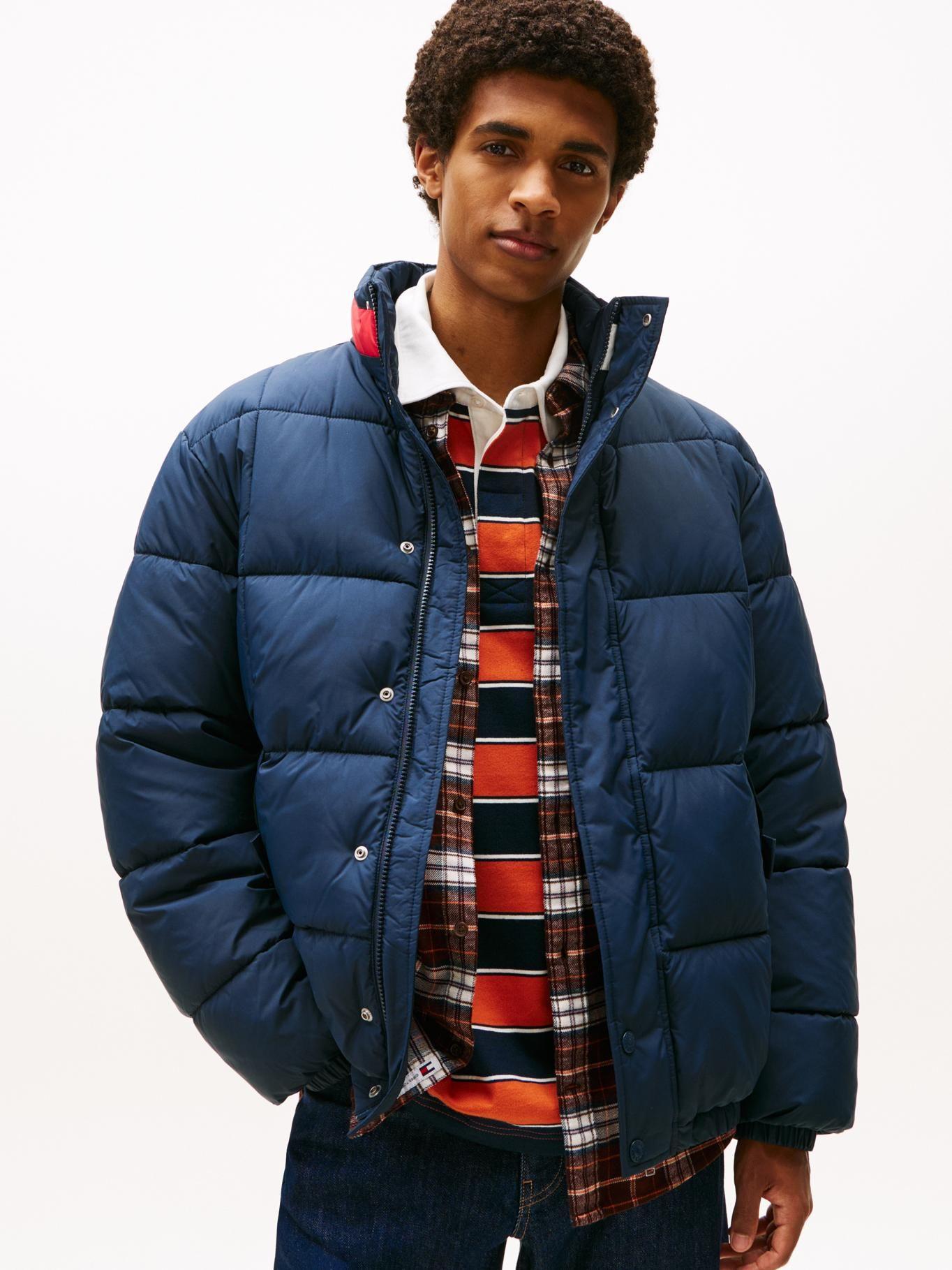 Parka Acolchada Color Block Azul Tommy Jeans-0