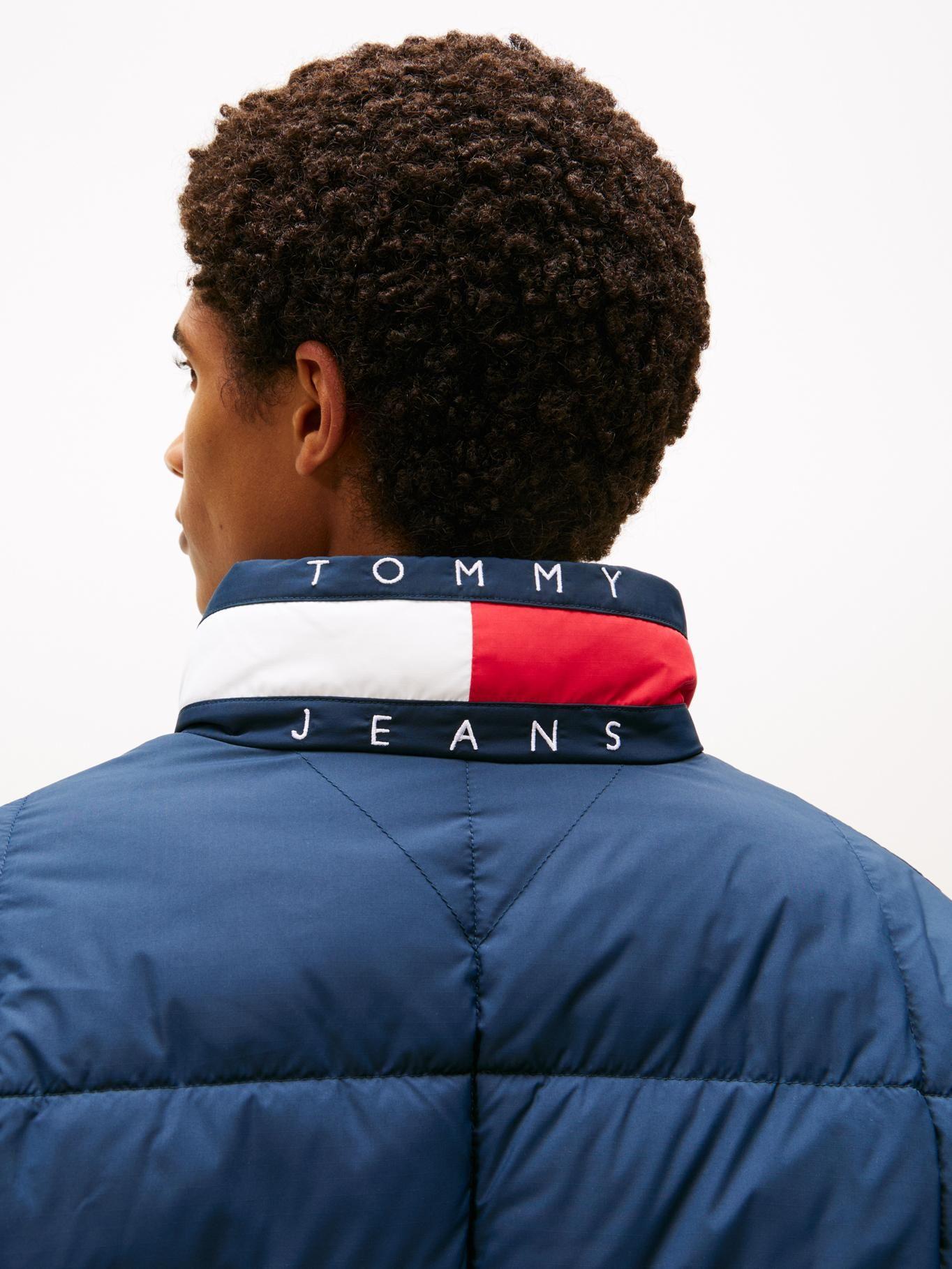 Parka Acolchada Color Block Azul Tommy Jeans-3