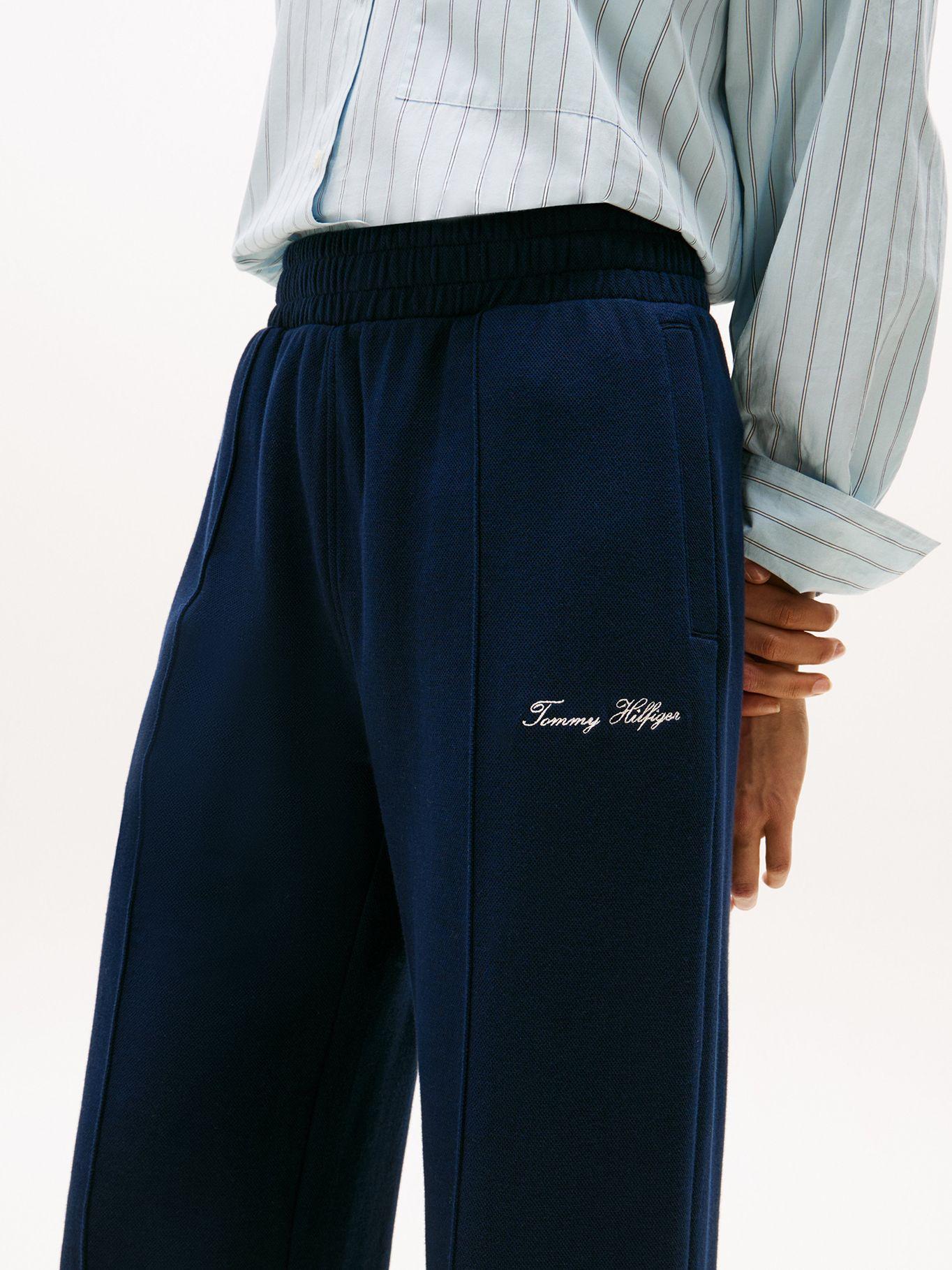 Joggers Con Logo Bordado Azul Tommy Hilfiger-3