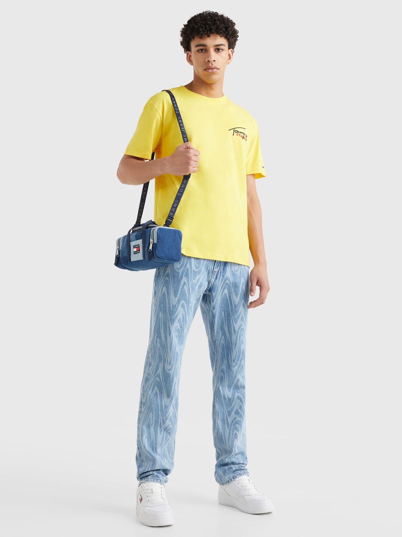 Polera Classic Graphic Signature Amarillo Tommy Jeans-1