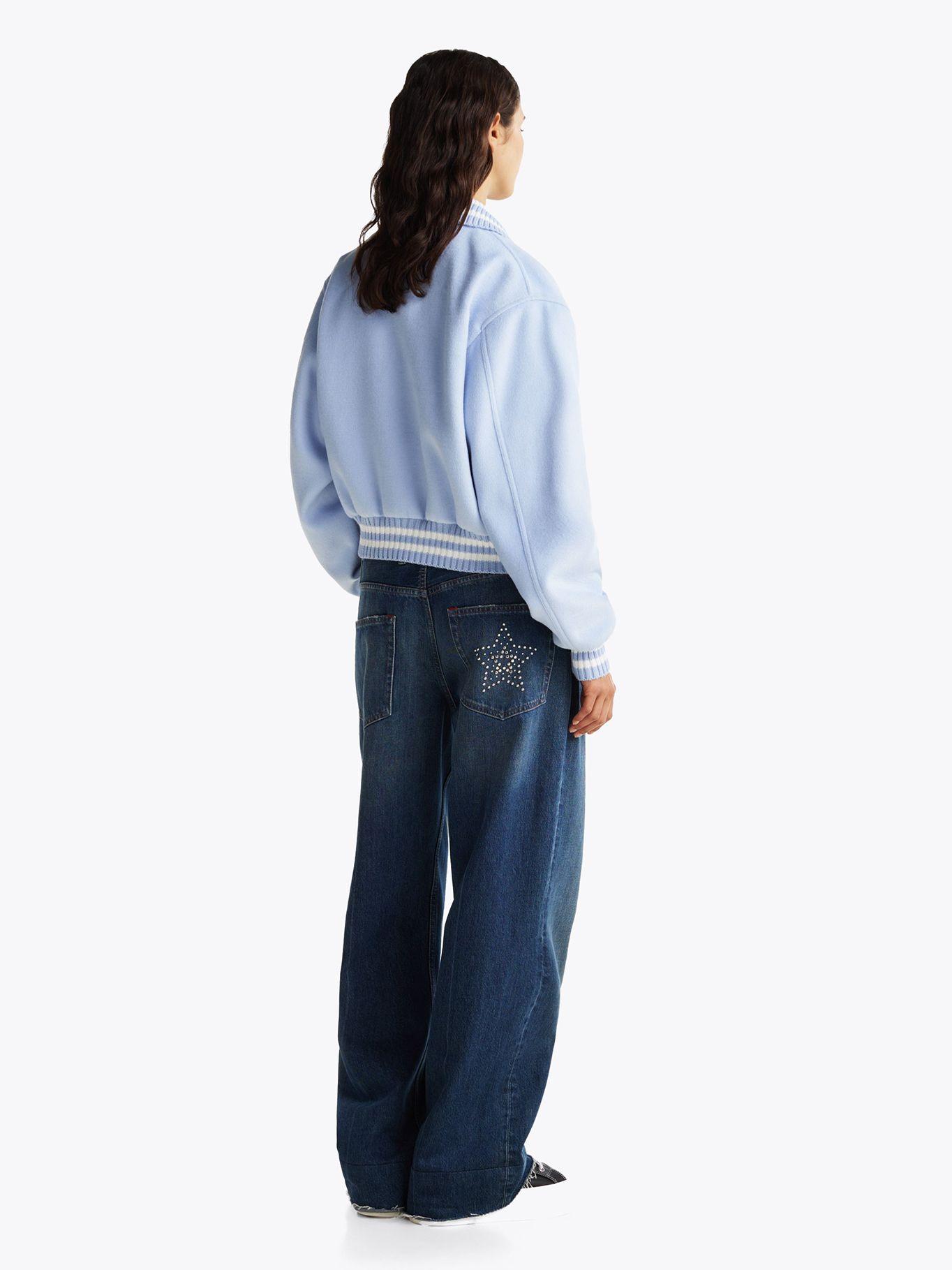 Chaqueta Bomber De Estilo Varsity Celeste Tommy Jeans-2