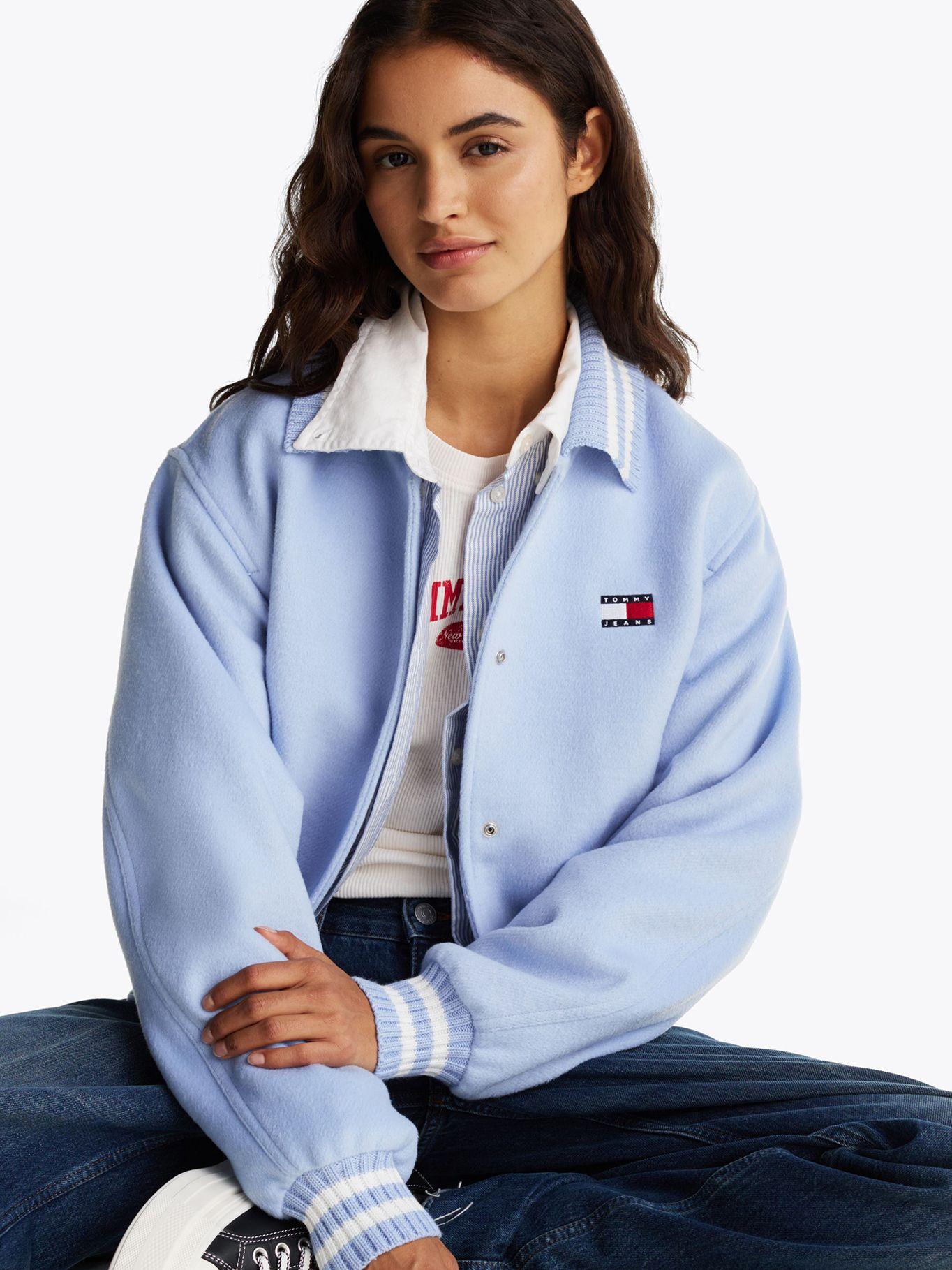 Chaqueta Bomber De Estilo Varsity Celeste Tommy Jeans-3
