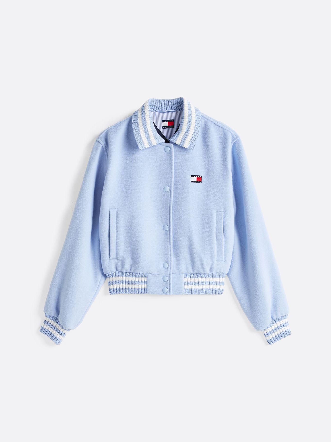 Chaqueta Bomber De Estilo Varsity Celeste Tommy Jeans-4