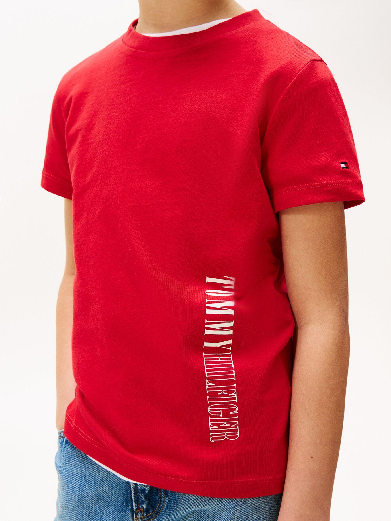 Polera Con Logo Gráfico/Rojo Tommy Hilfiger-3
