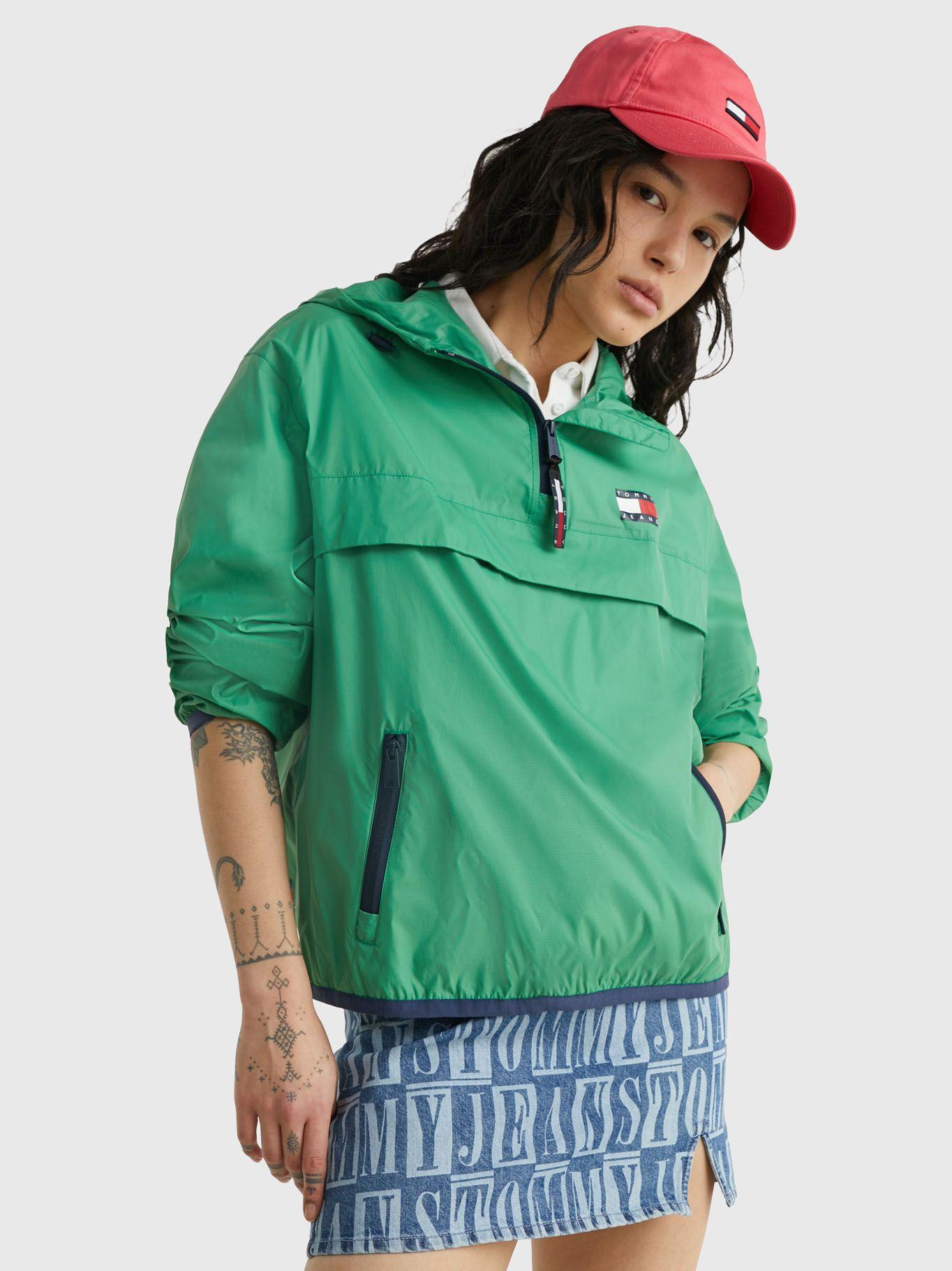 Cortavientos Chicago Plegable Verde Tommy Jeans-0