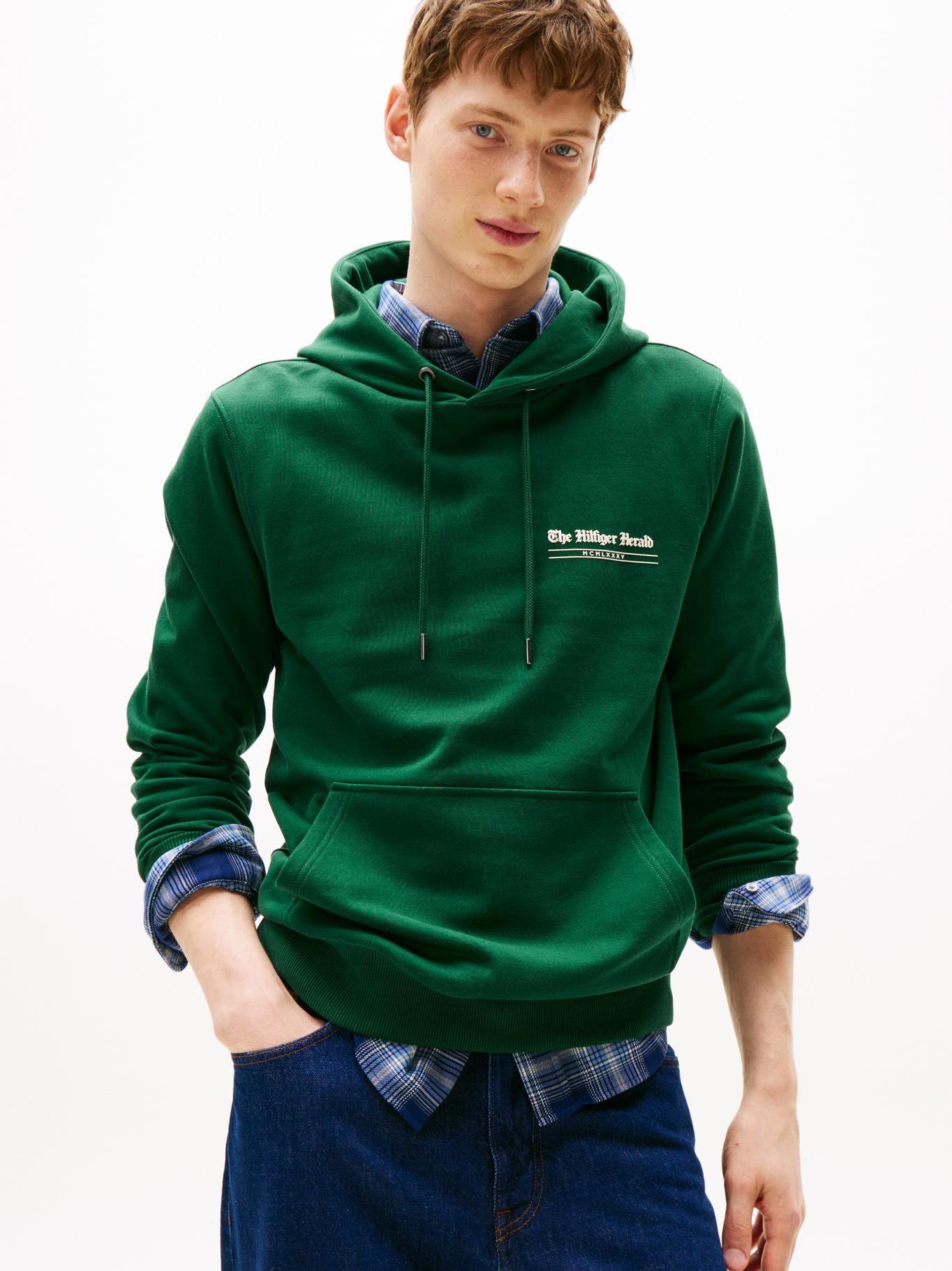 Polerón Hoodie Logo Gráfico Verde Tommy Hilfiger-0