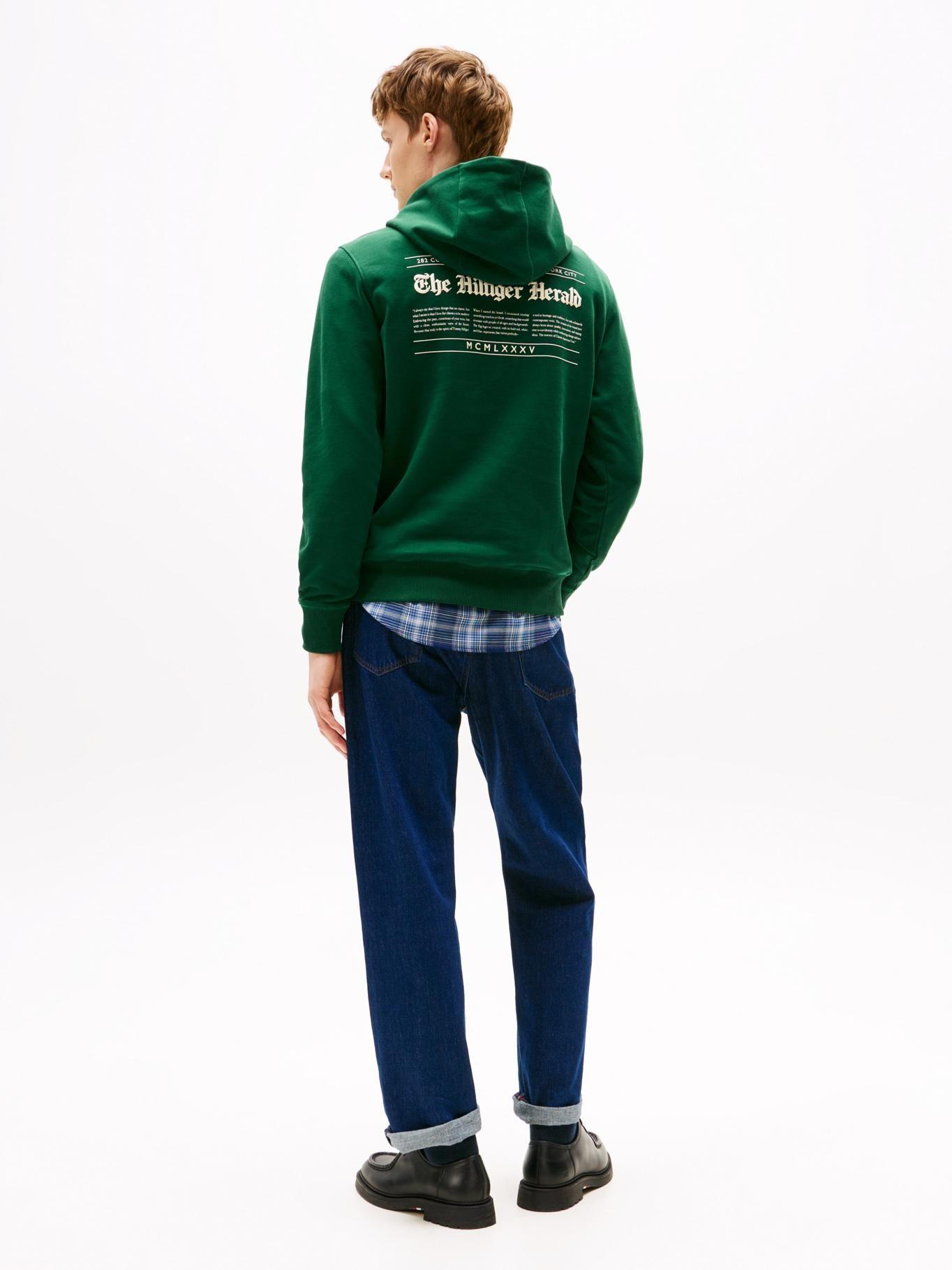 Polerón Hoodie Logo Gráfico Verde Tommy Hilfiger-2
