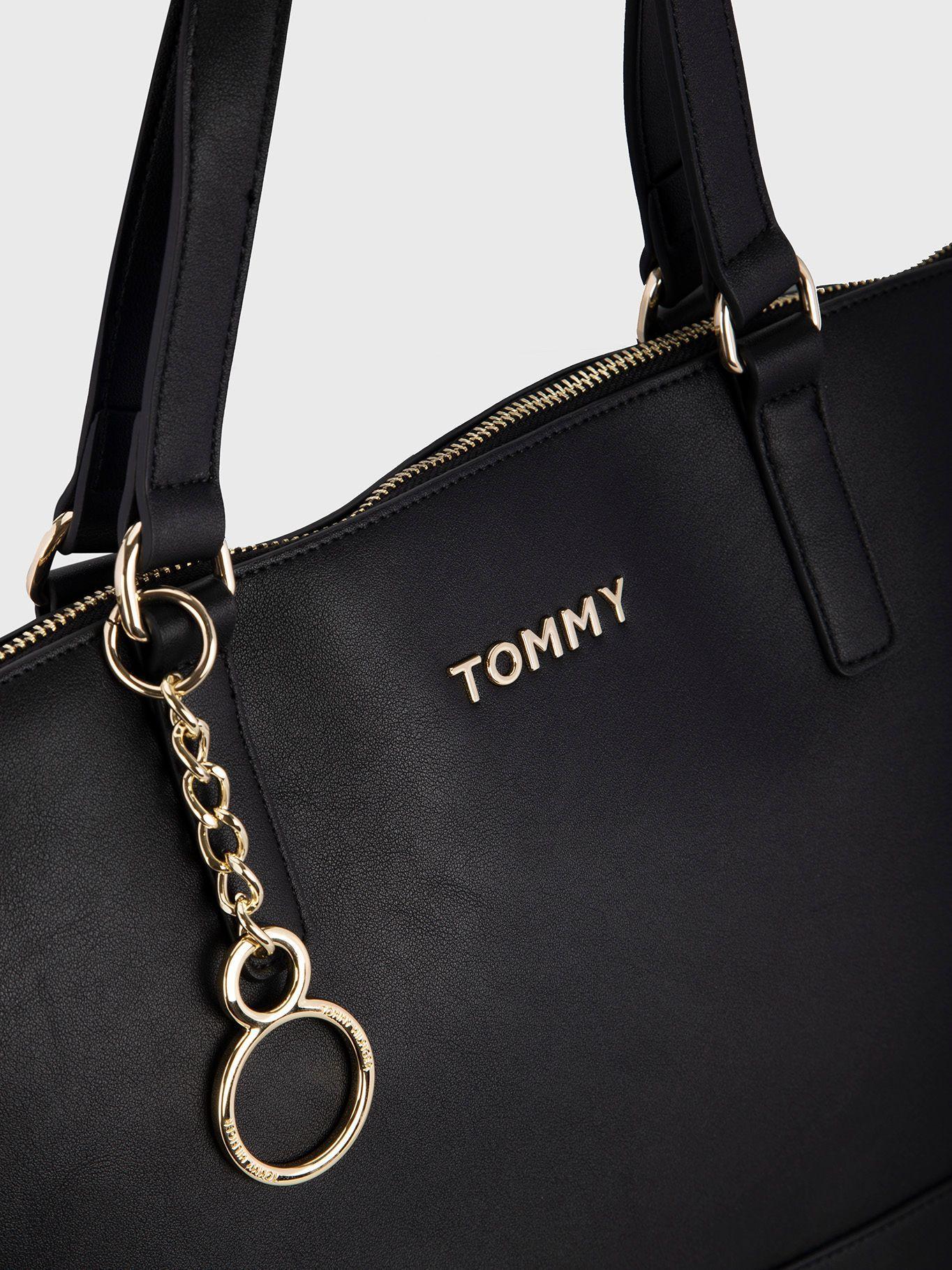 Bolso Tote Essential  Th Logo Negro Tommy Hilfiger-2