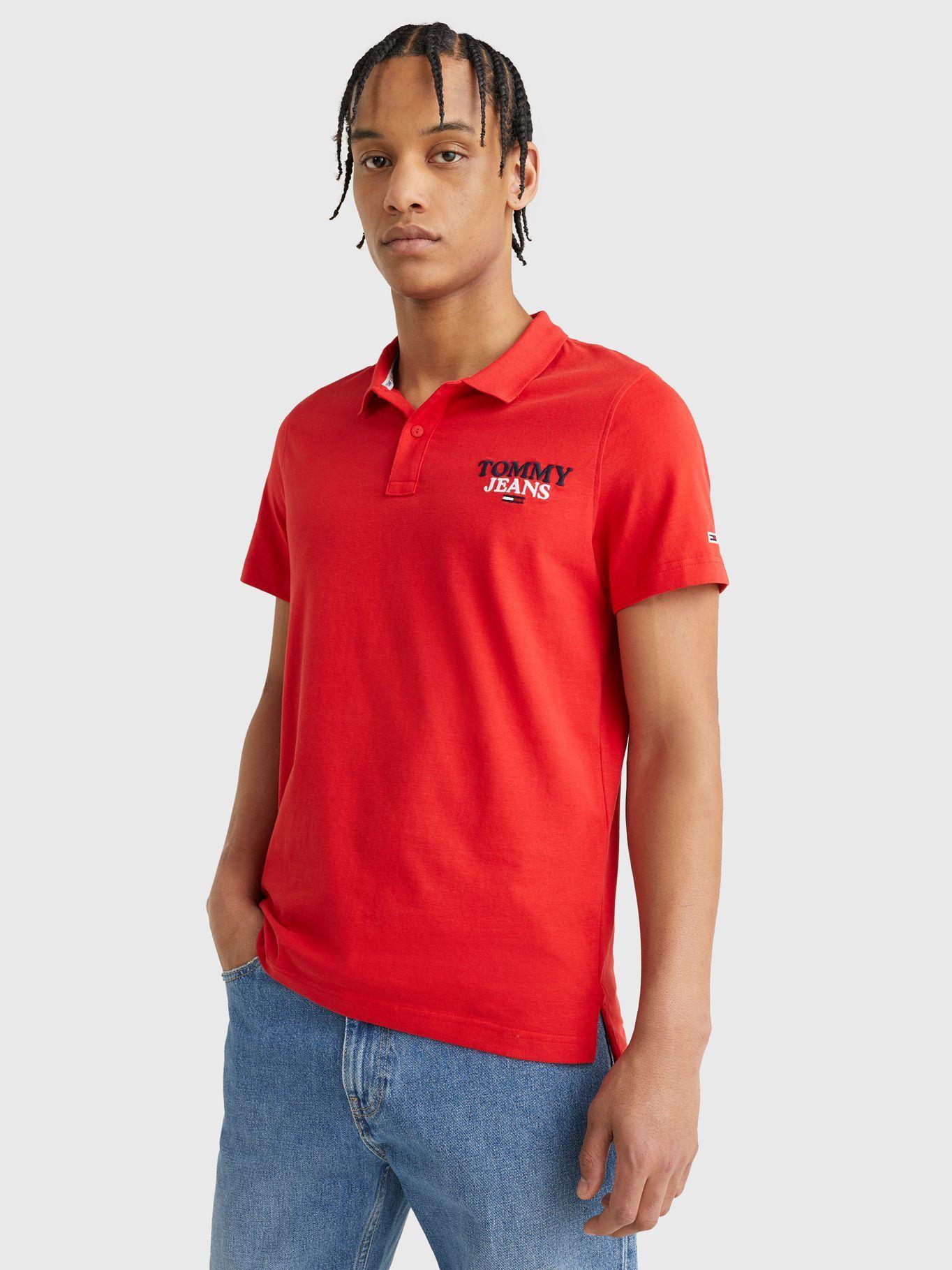 Polo Regular Fit Washed Rojo Tommy Hilfiger-3