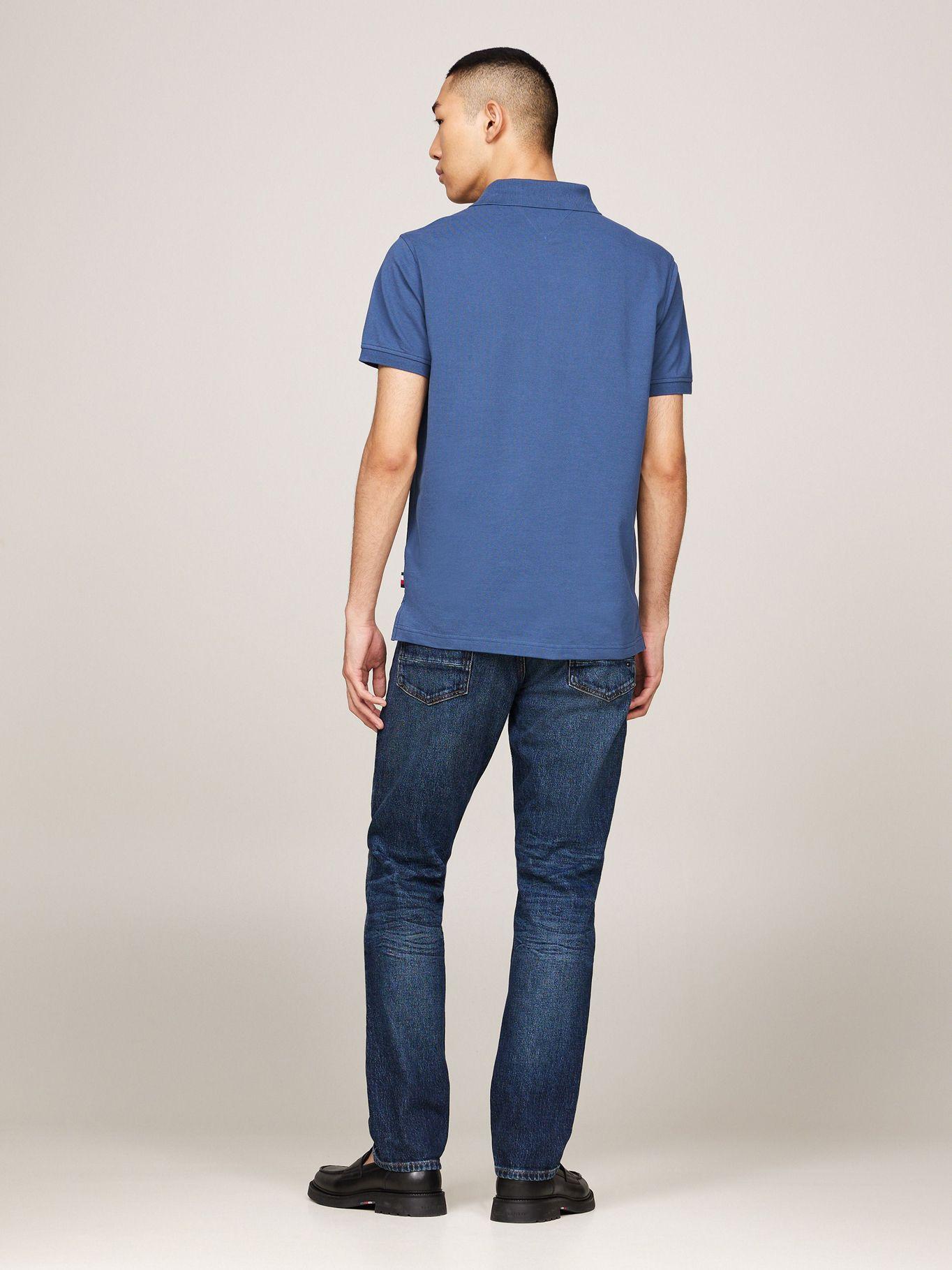 Polo Cinta Logo Distintiva Azul Tommy Hilfiger-2