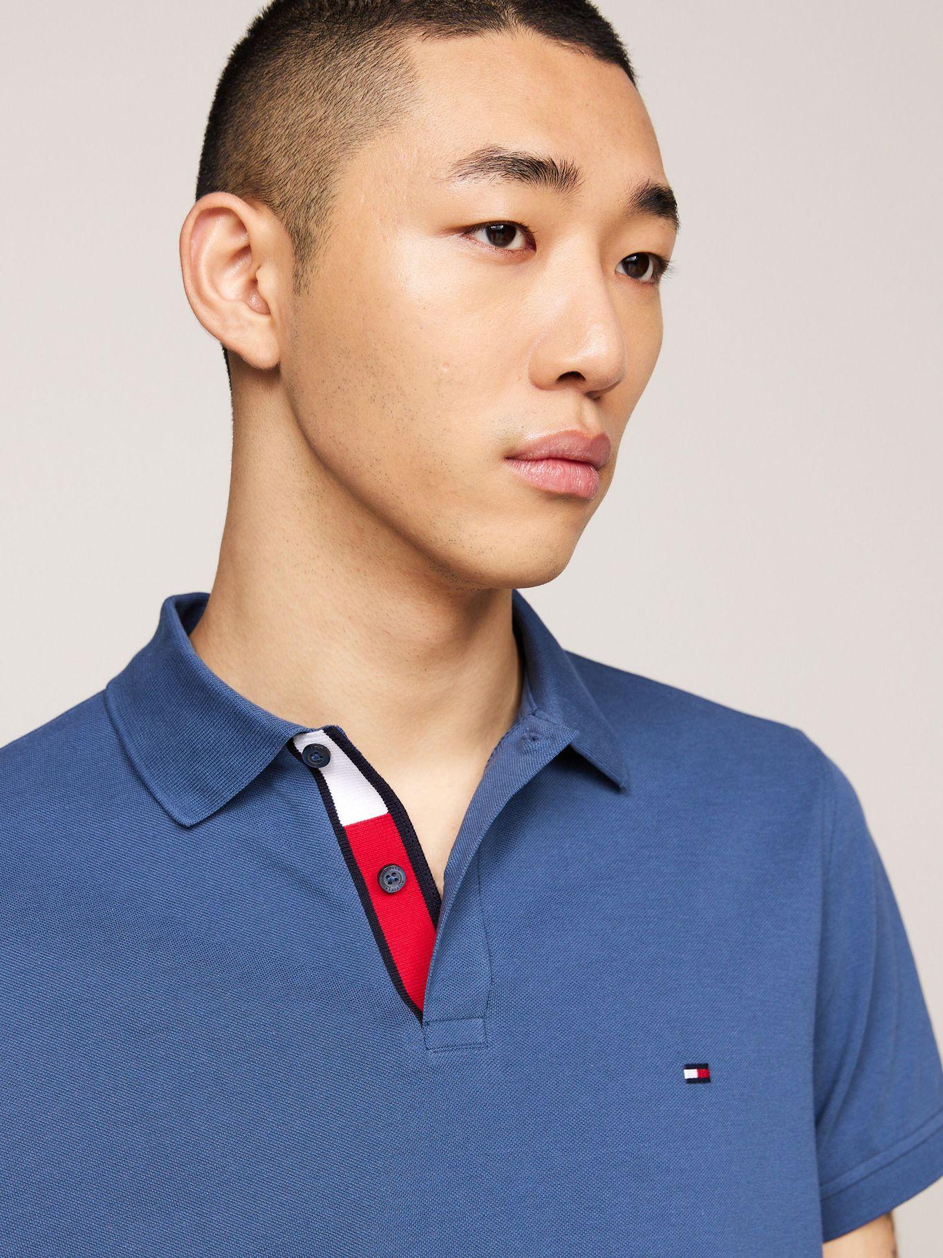 Polo Cinta Logo Distintiva Azul Tommy Hilfiger-3
