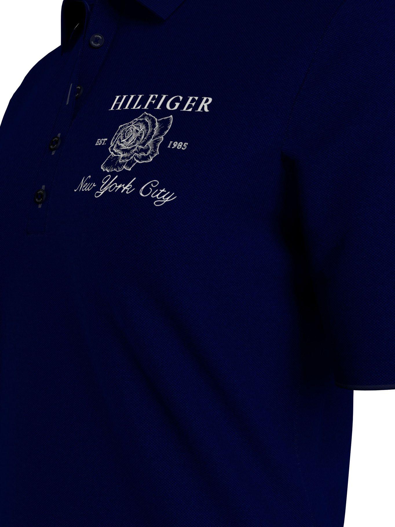 Polo Regular Fit Rose Logo Azul Tommy Hilfiger-4