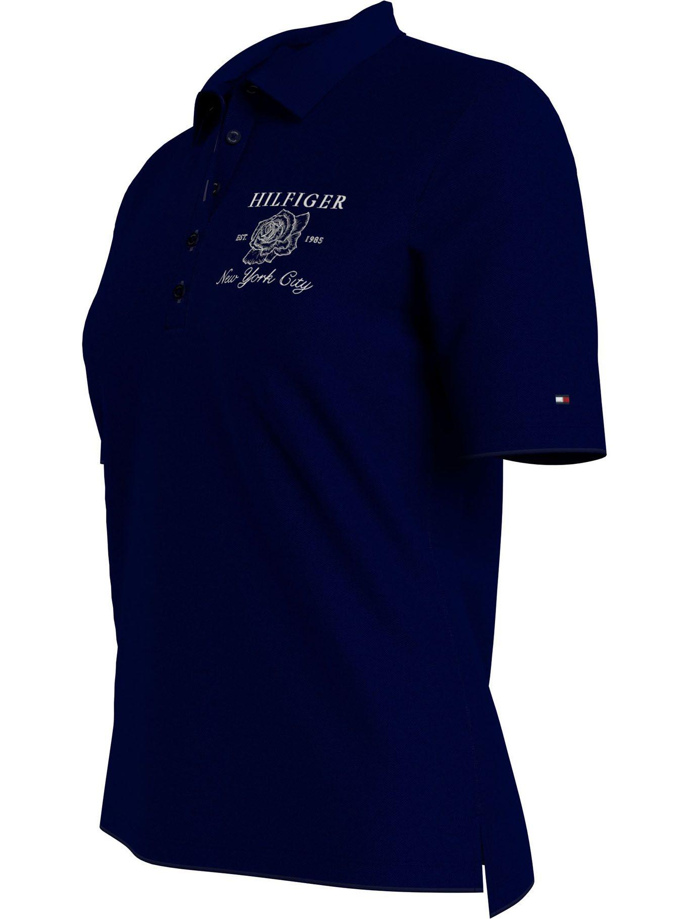 Polo Regular Fit Rose Logo Azul Tommy Hilfiger-2