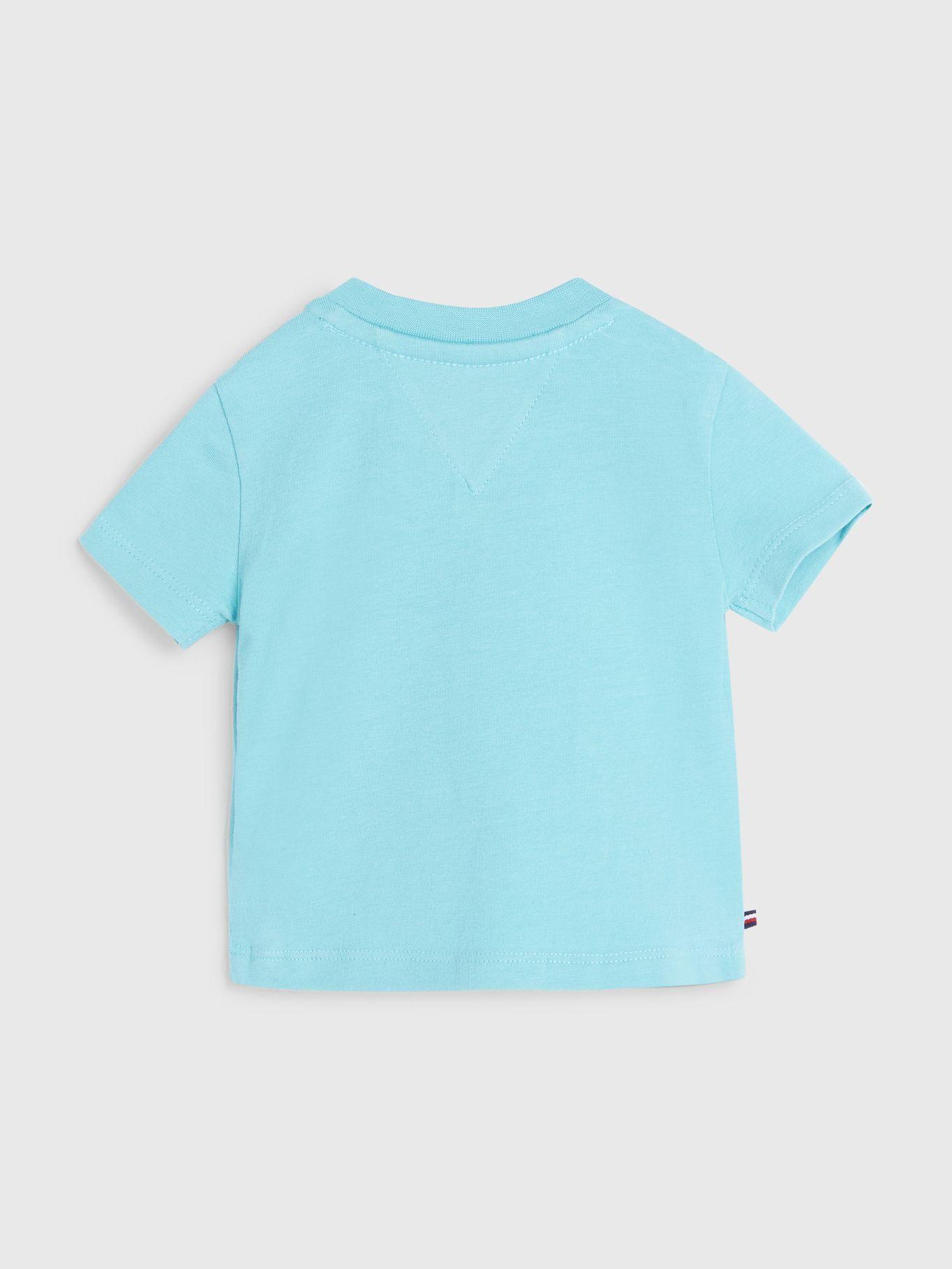 Camiseta Essential Con Logo Celeste Tommy Hilfiger-1