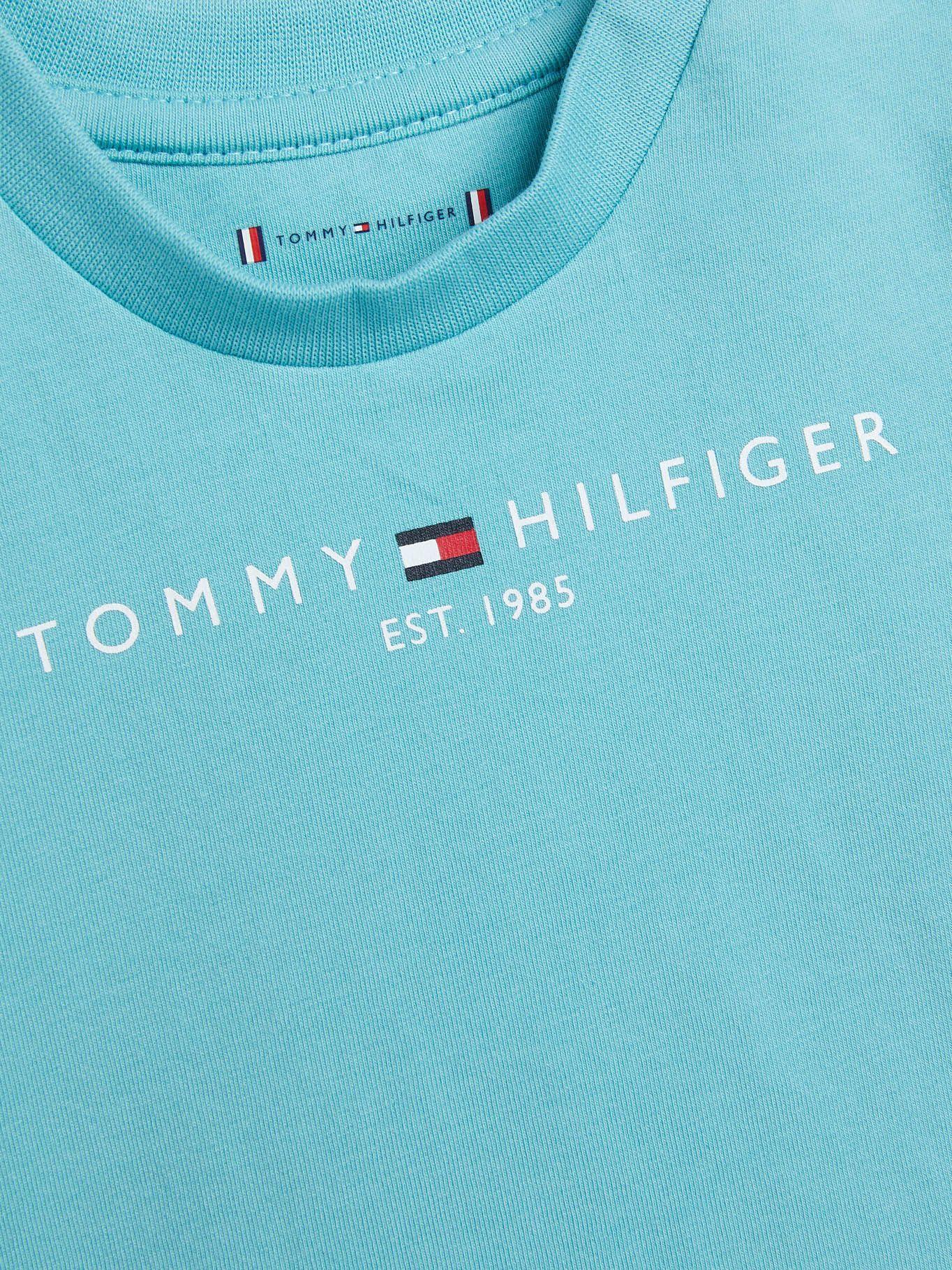 Camiseta Essential Con Logo Celeste Tommy Hilfiger-2