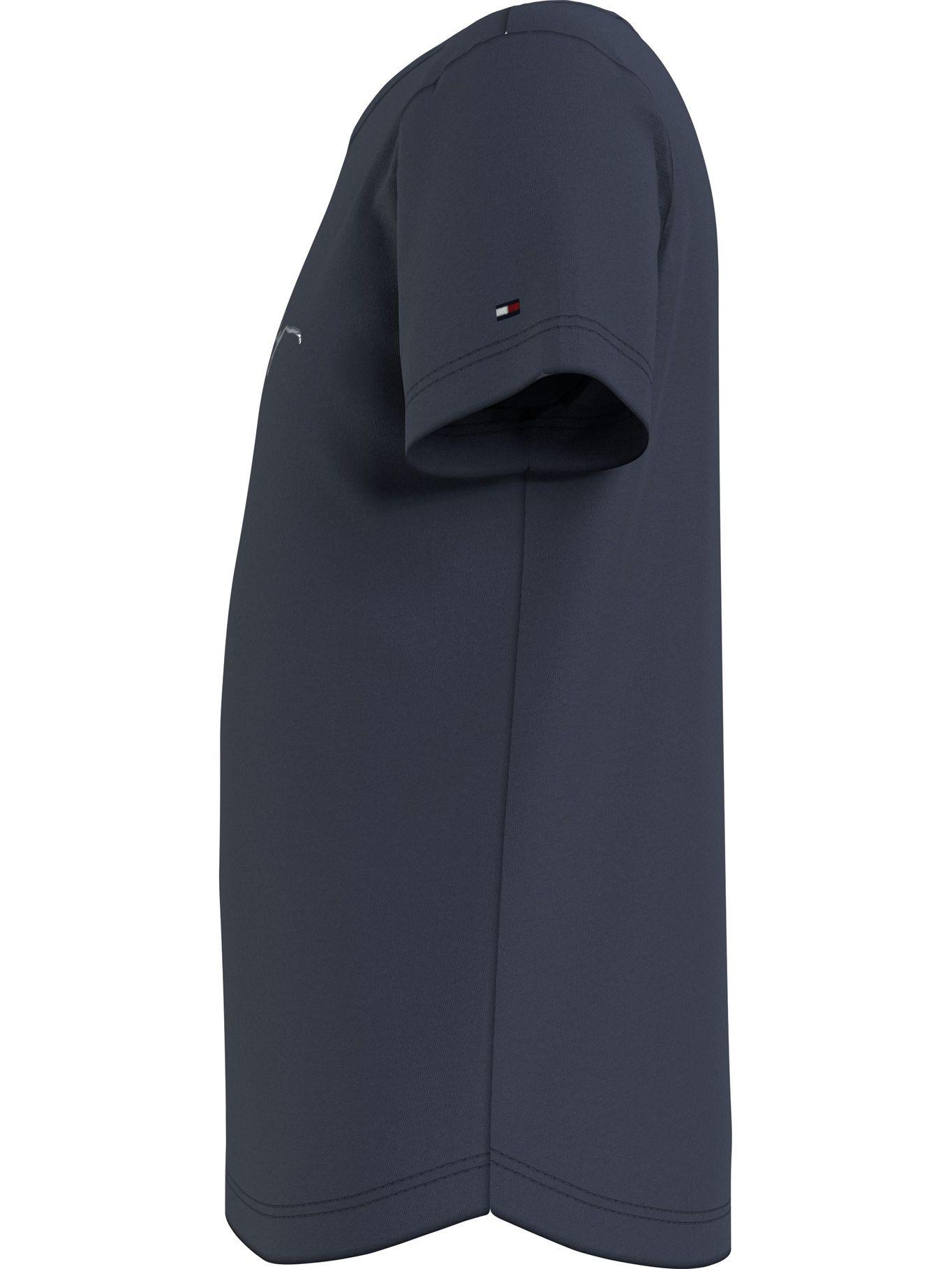 Polera Metallic Logo Azul Tommy Hilfiger MY2-3