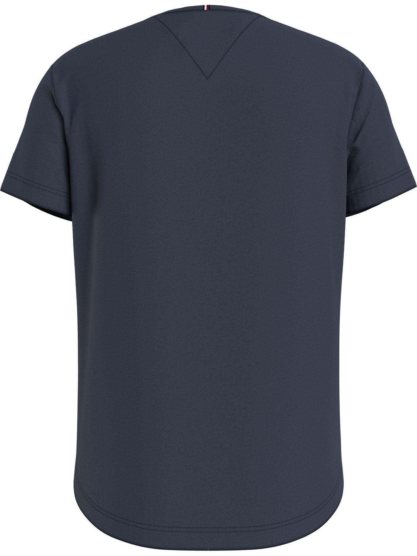 Polera Metallic Logo Azul Tommy Hilfiger MY2-1