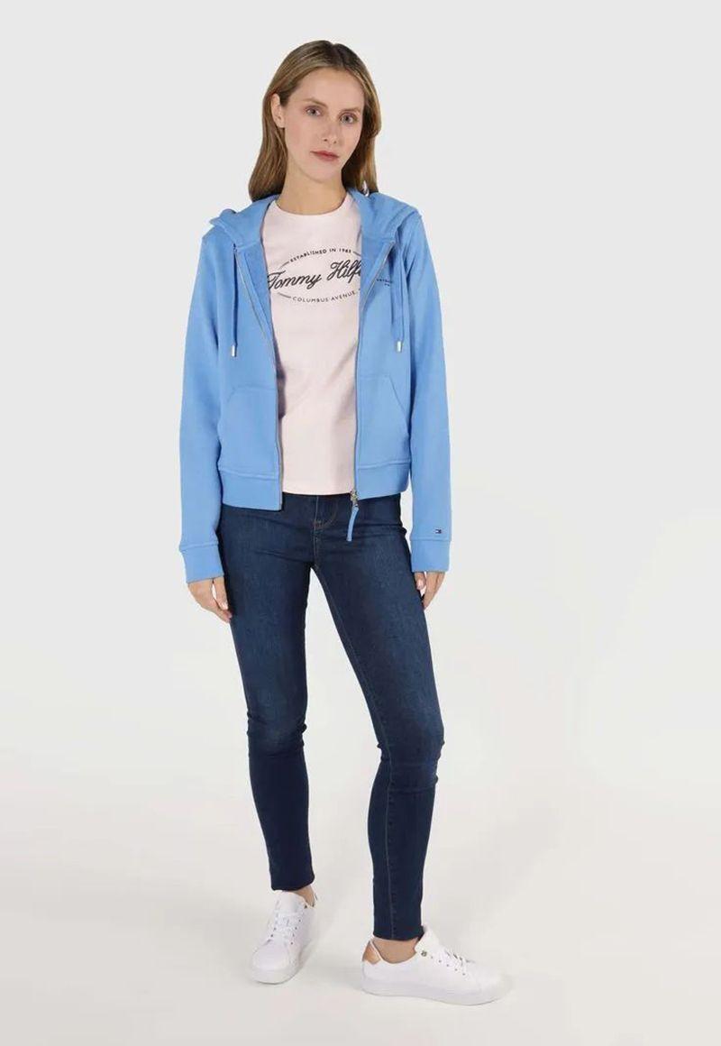 POLERÓN COLECCIÓN 1985 LOGO CELESTE TOMMY HILFIGER-1