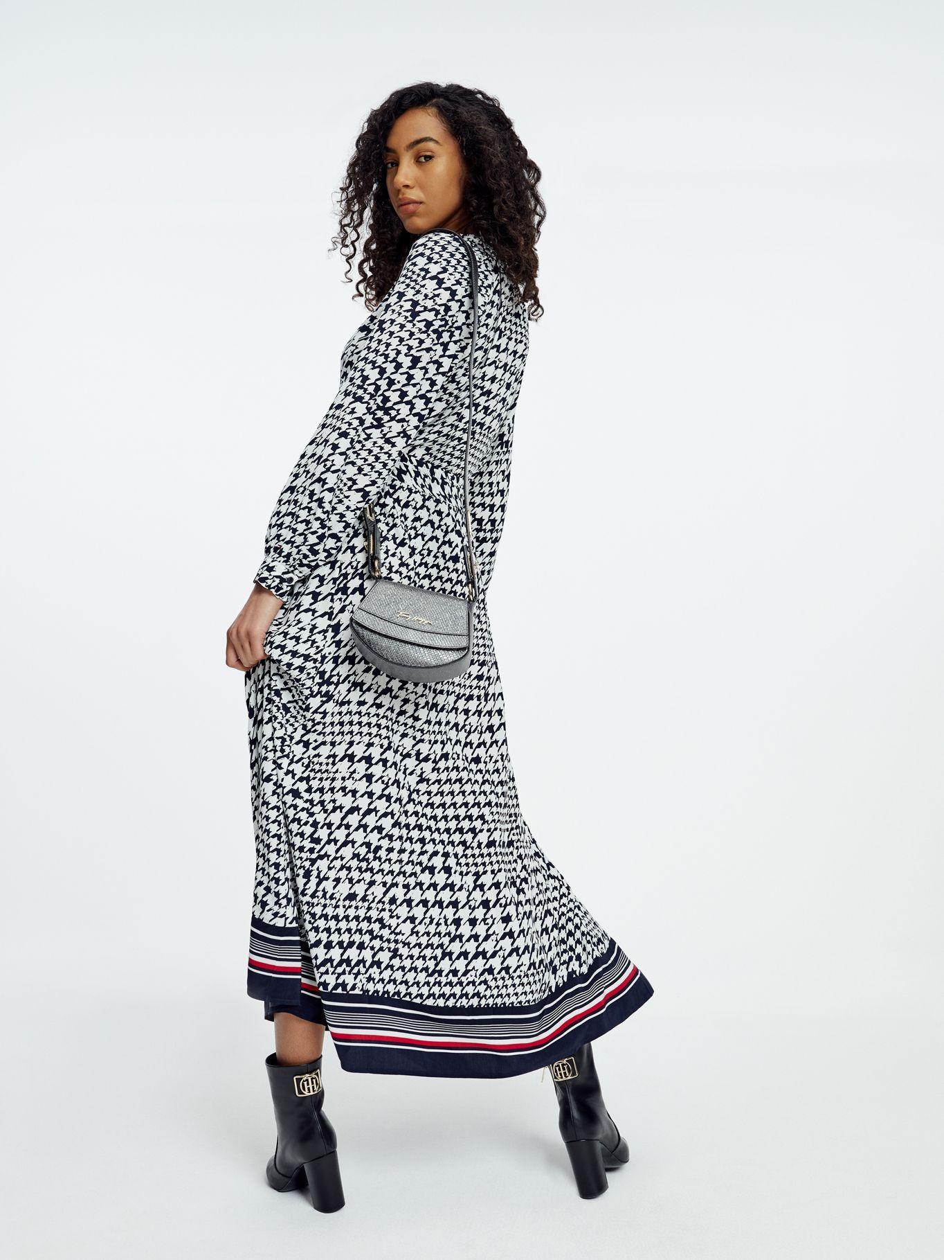 Vestido Viscosa Print Azul Tommy Hilfiger M2-1