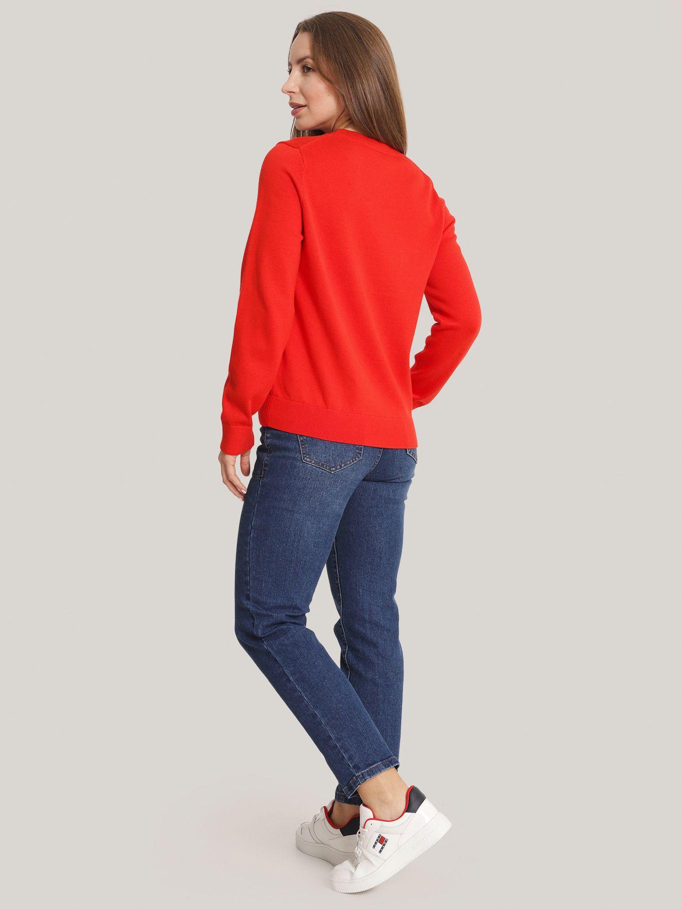 Sweater Laurel Script Logo Rojo Tommy Hilfiger-2