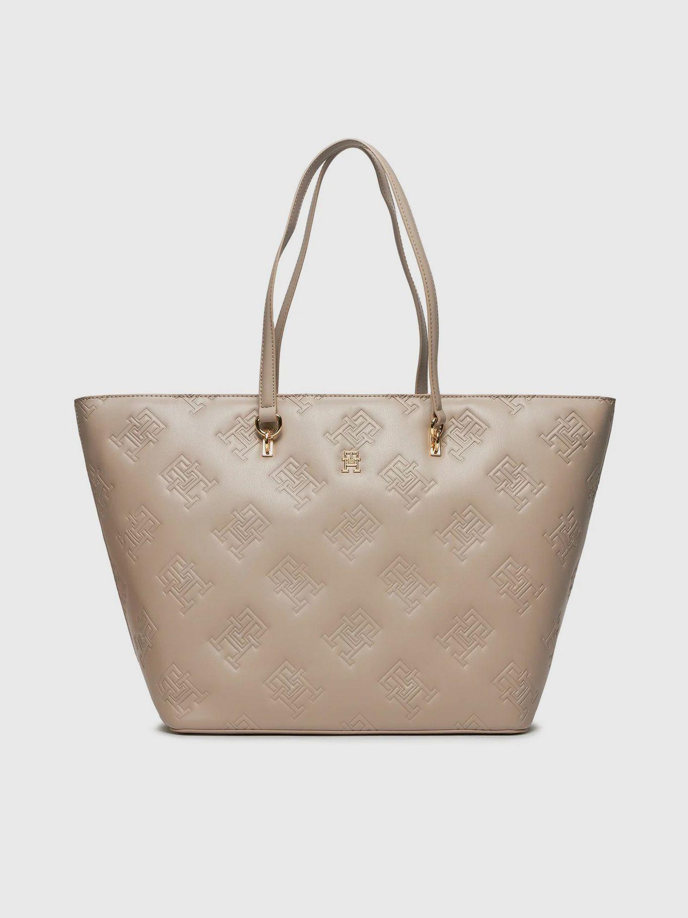 Tote Refined Monogran Beige Tommy Hilfiger-0