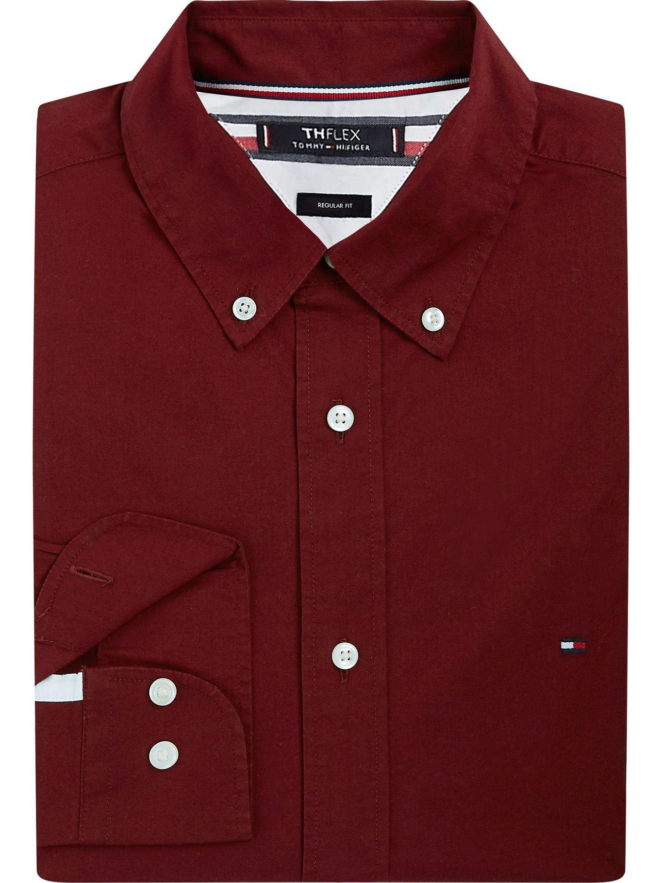 Camisa Classic Solid Rojo Tommy Hilfiger A2-3