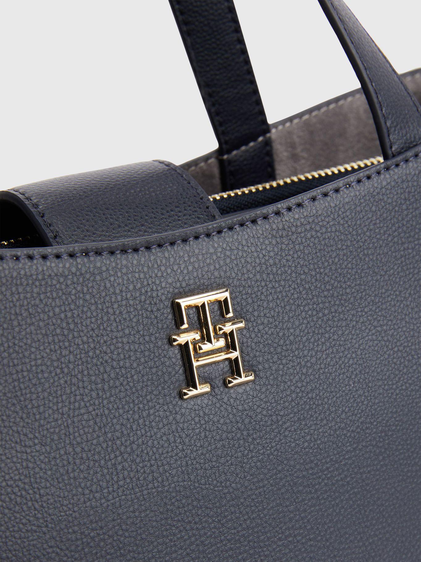 Cartera Casual Con Logo Y Stipe Azul Tommy Hilfiger-2
