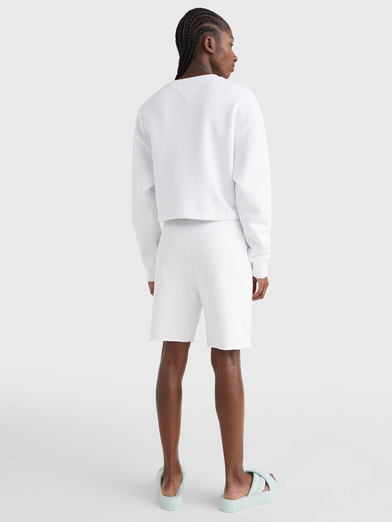 Polerón Cropped Wave Print Blanco Tommy Hilfiger-1