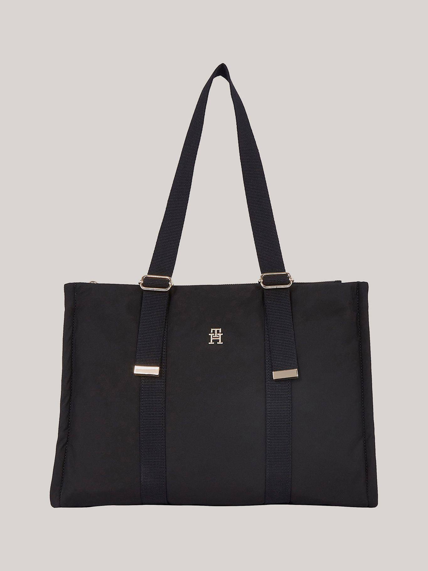Tote Monogram Plaque Negro Tommy Hilfiger-0