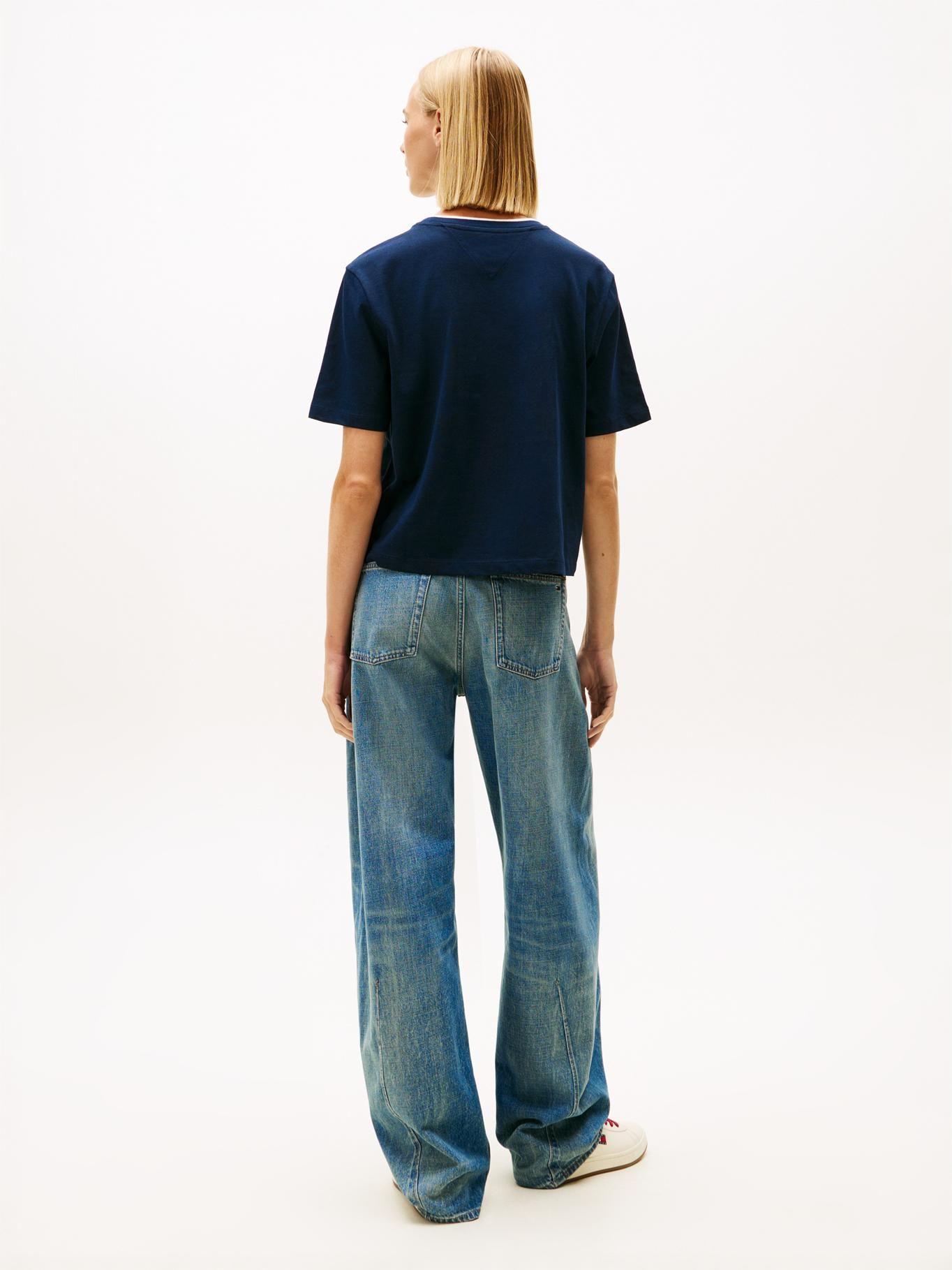 Polera Relaxed Con Logo Tommy Jeans Azul-2