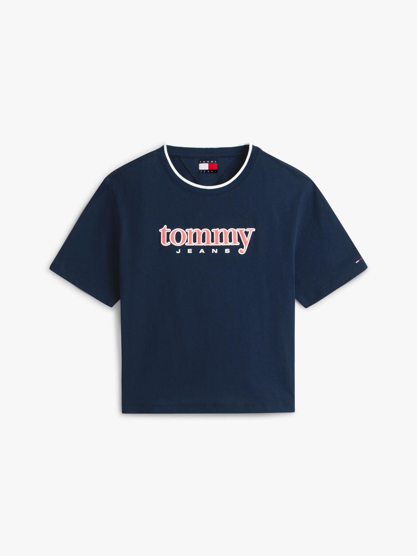 Polera Relaxed Con Logo Tommy Jeans Azul-4