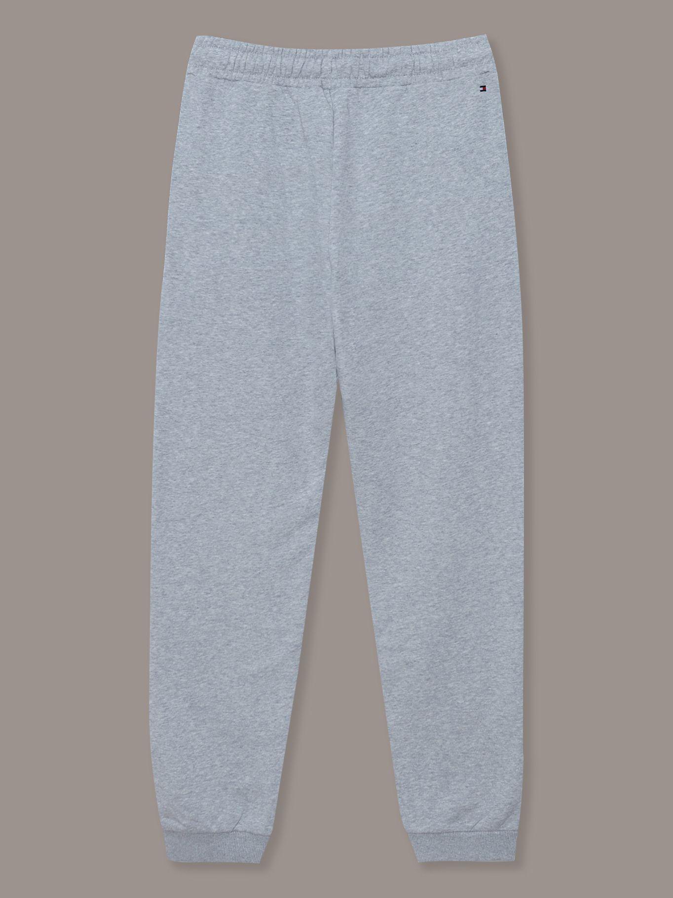 Joggers De Niña Terry Con Logo Gris Tommy Hilfiger-1
