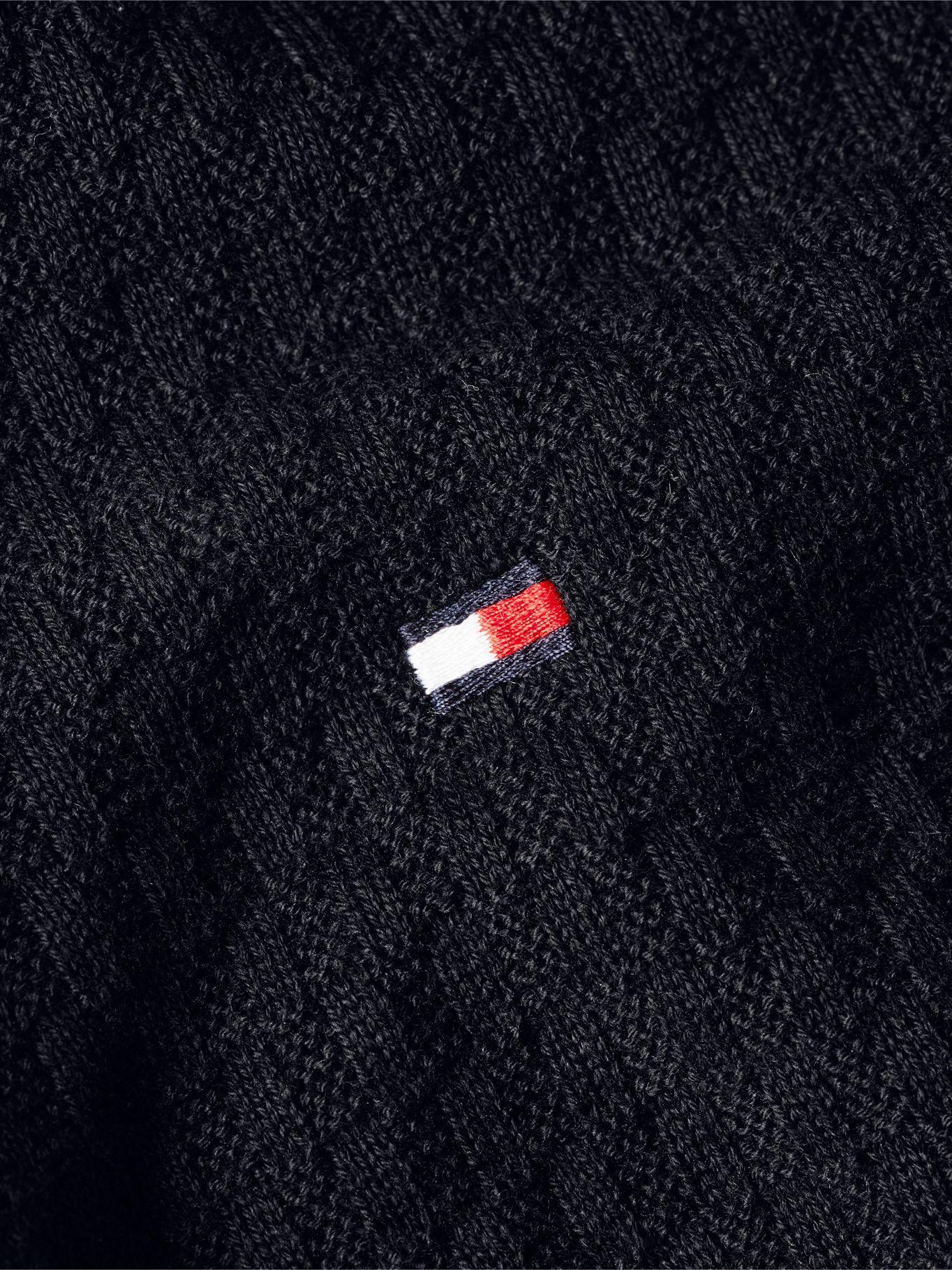 Cárdigan Structure Con Cierre Negro Tommy Hilfiger-3