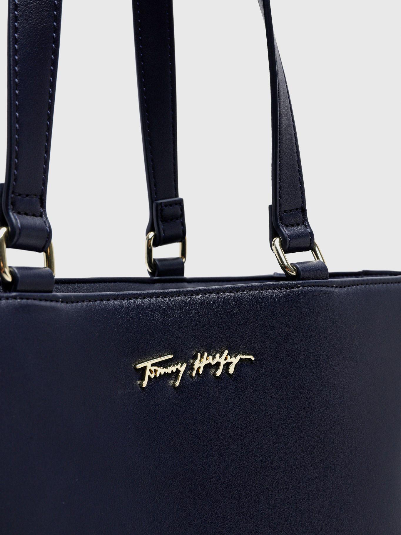Bolso Tote Signature Con Logo Azul Tommy Hilfiger-3