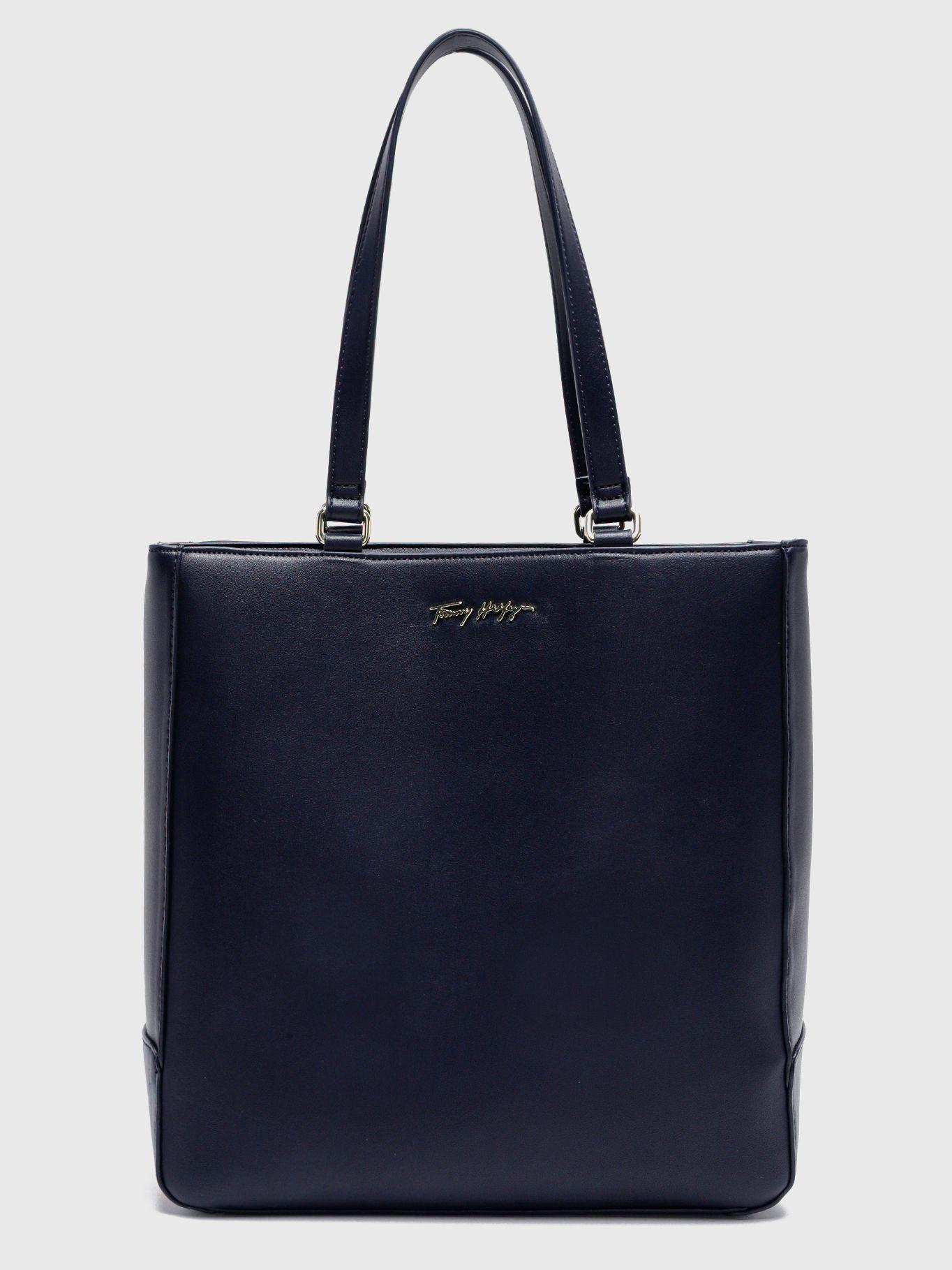 Bolso Tote Signature Con Logo Azul Tommy Hilfiger-0