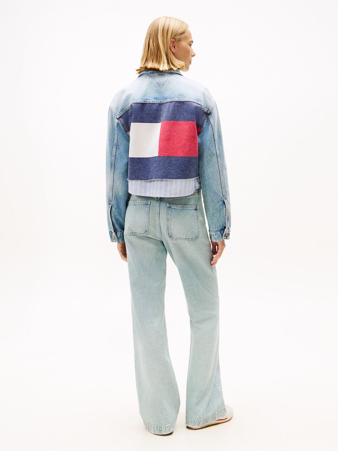 Chaqueta Denim Oversize Cropped Celeste Tommy Jeans-2