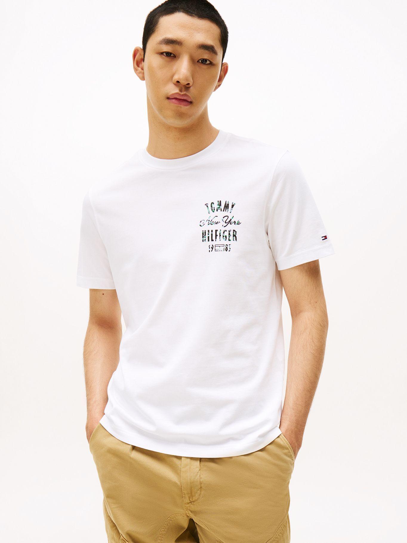 Polera Logo Gráfico Regular Blanco Tommy Hilfiger-0