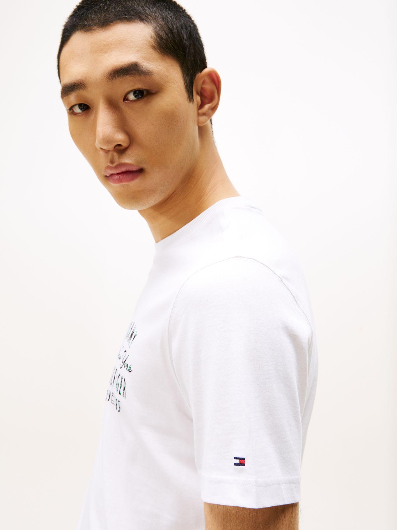 Polera Logo Gráfico Regular Blanco Tommy Hilfiger-3