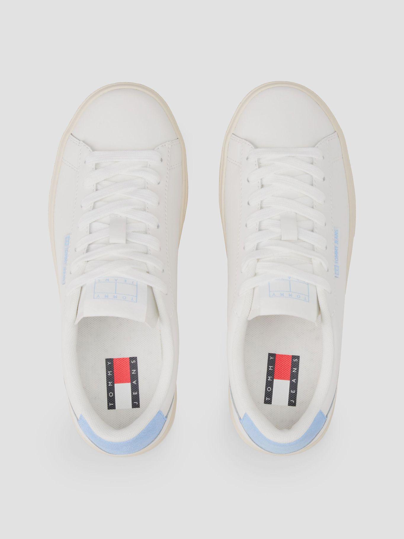 Zapatilla Essential y Cuero Con Logo Blanco Tommy Jeans-2