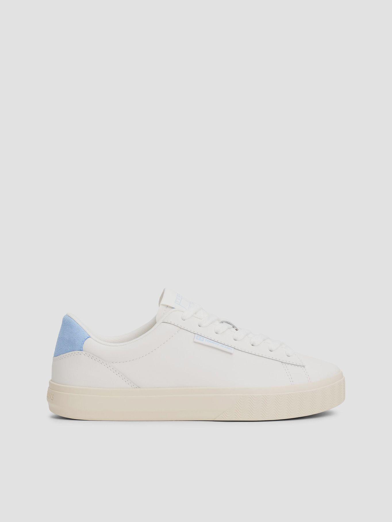 Zapatilla Essential y Cuero Con Logo Blanco Tommy Jeans-4