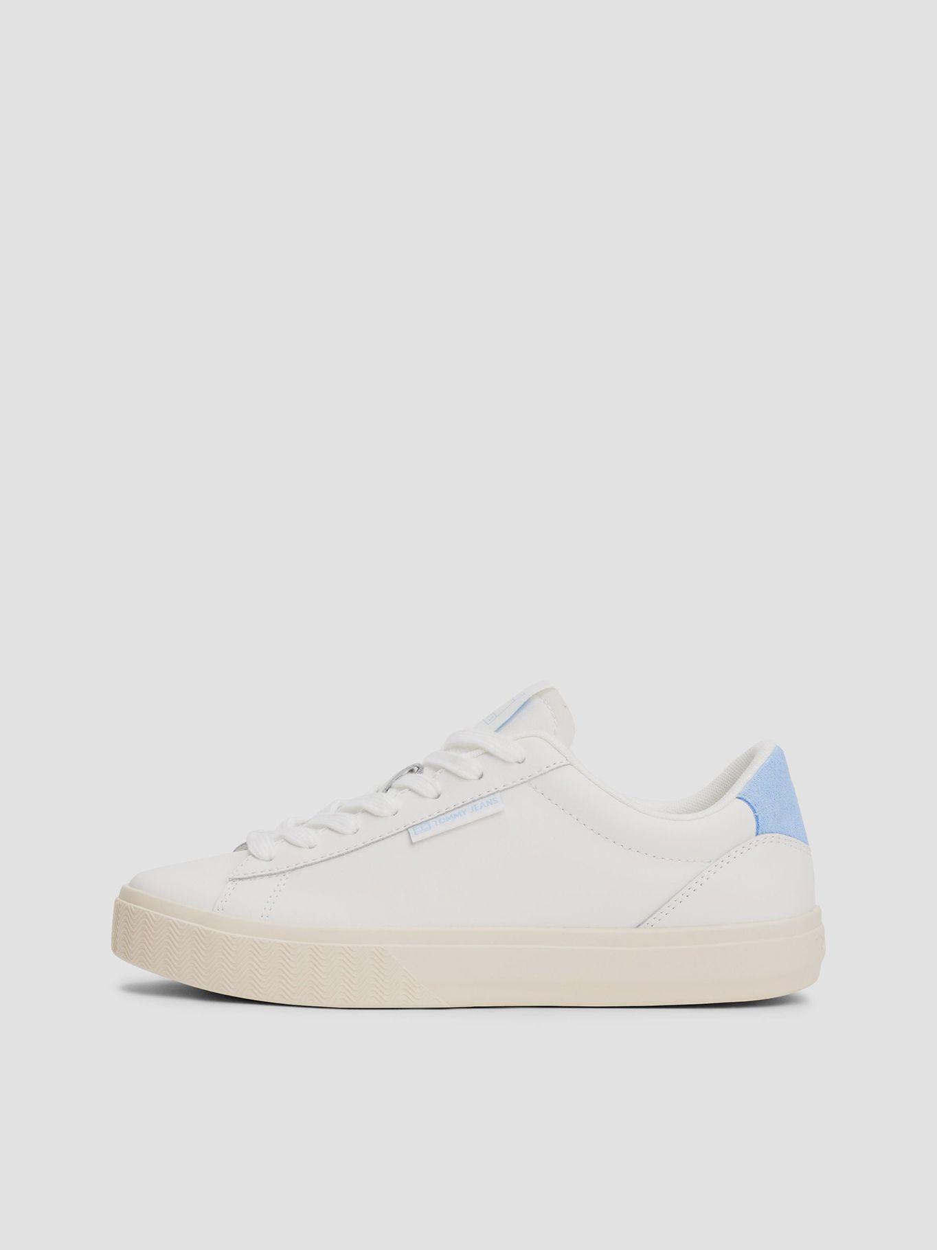 Zapatilla Essential y Cuero Con Logo Blanco Tommy Jeans-5