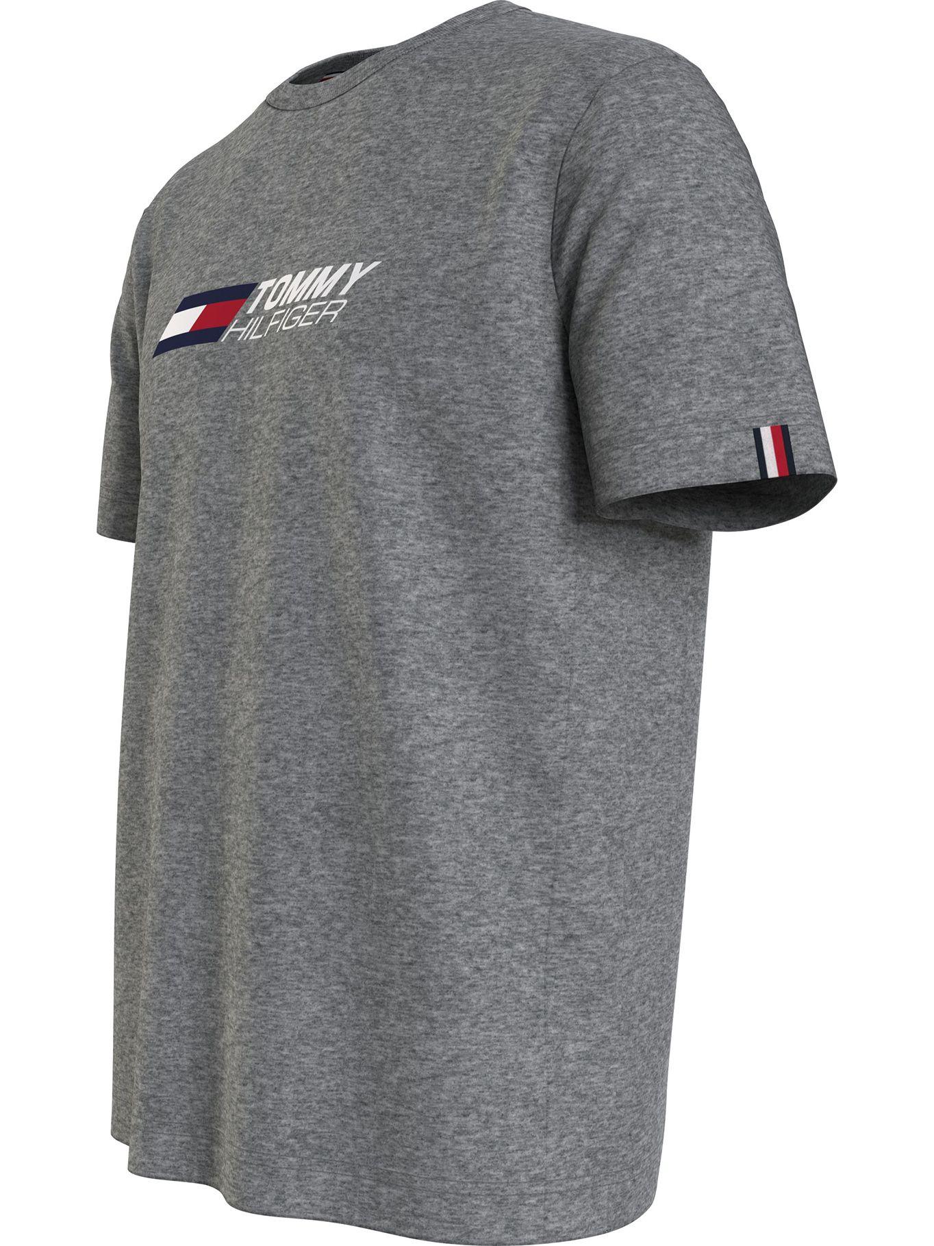 Polera Sport Essential Con Logo Gris Tommy Hilfiger-2