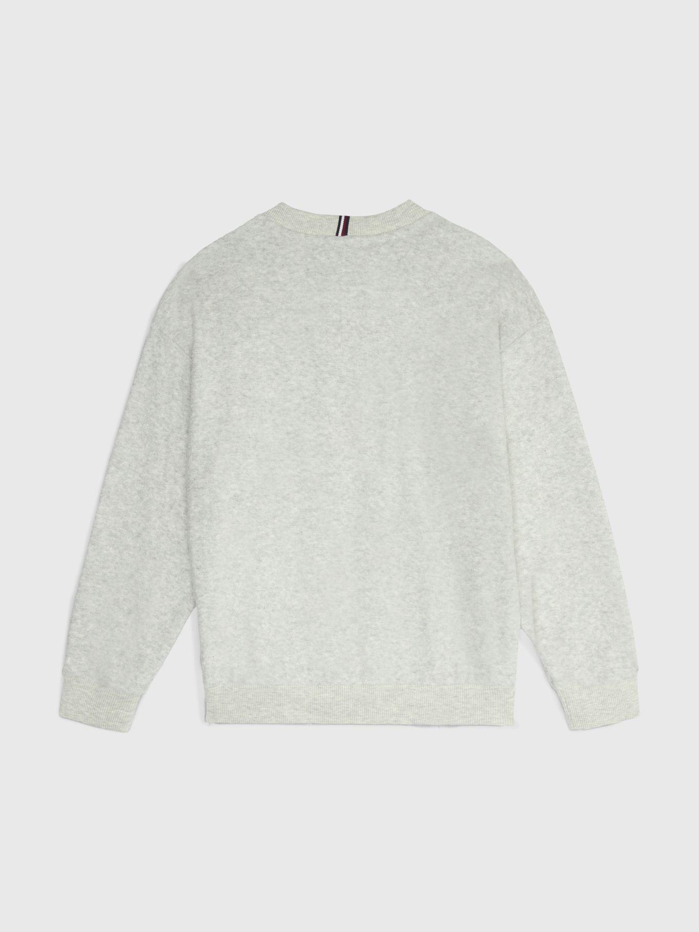 Polerón Con Logo Universitario Gris Tommy Hilfiger-1